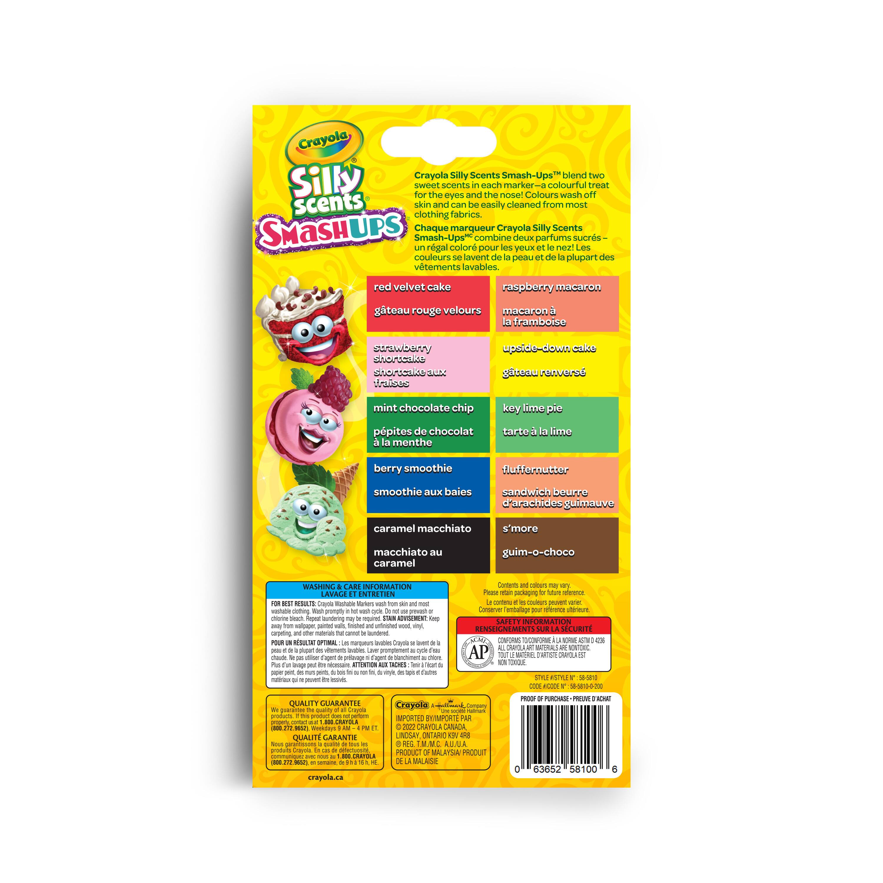Crayola&#xAE; Silly Scents&#x2122; Smash-Ups Washable Fine Line Markers, 10ct.