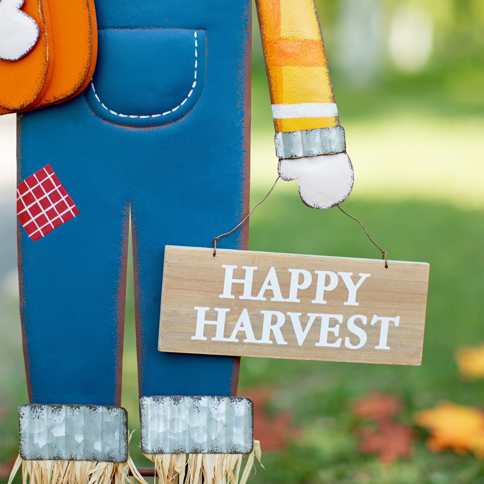 36" GlitzHome® Happy Harvest Scarecrow Yard Stake