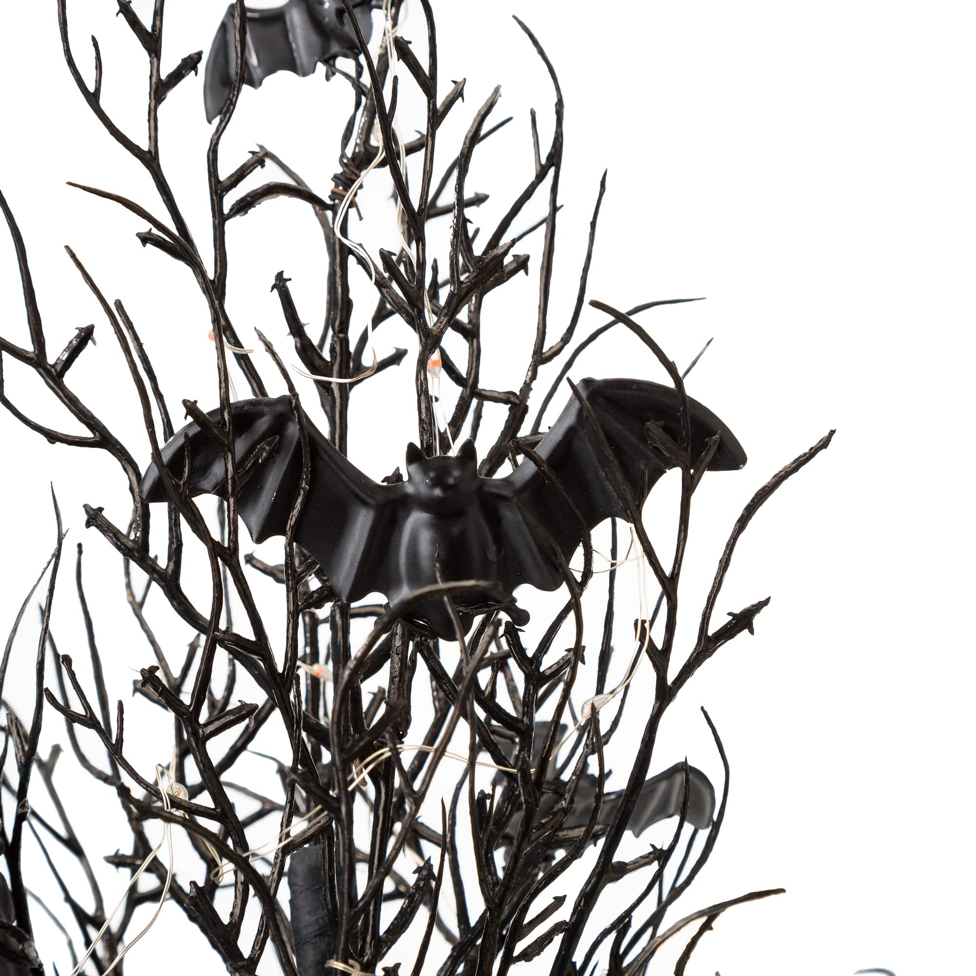Glitzhome&#xAE; 20&#x22; Lighted Halloween Bats Table Tree Decor