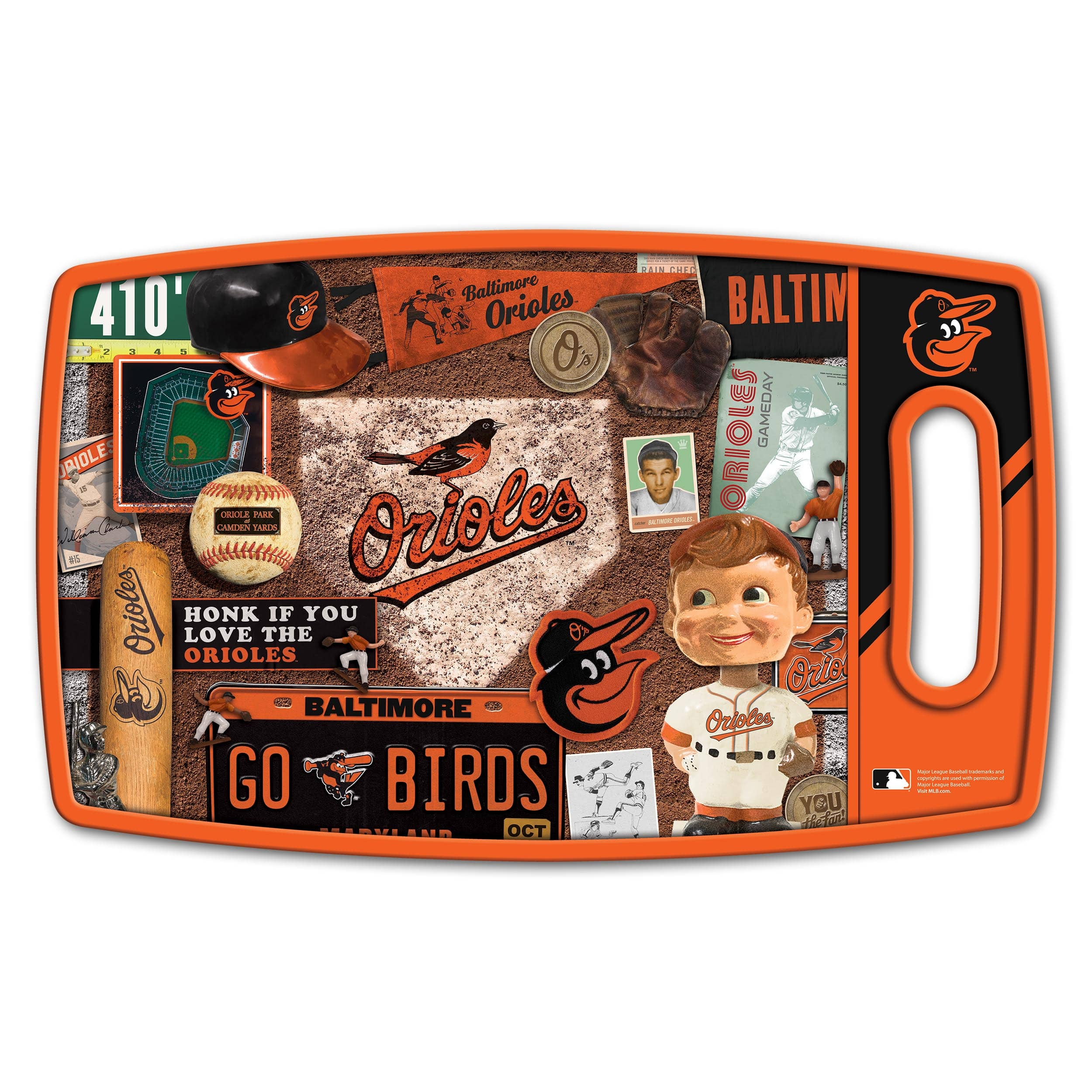 Baltimore Orioles Team Jersey Cutting Board