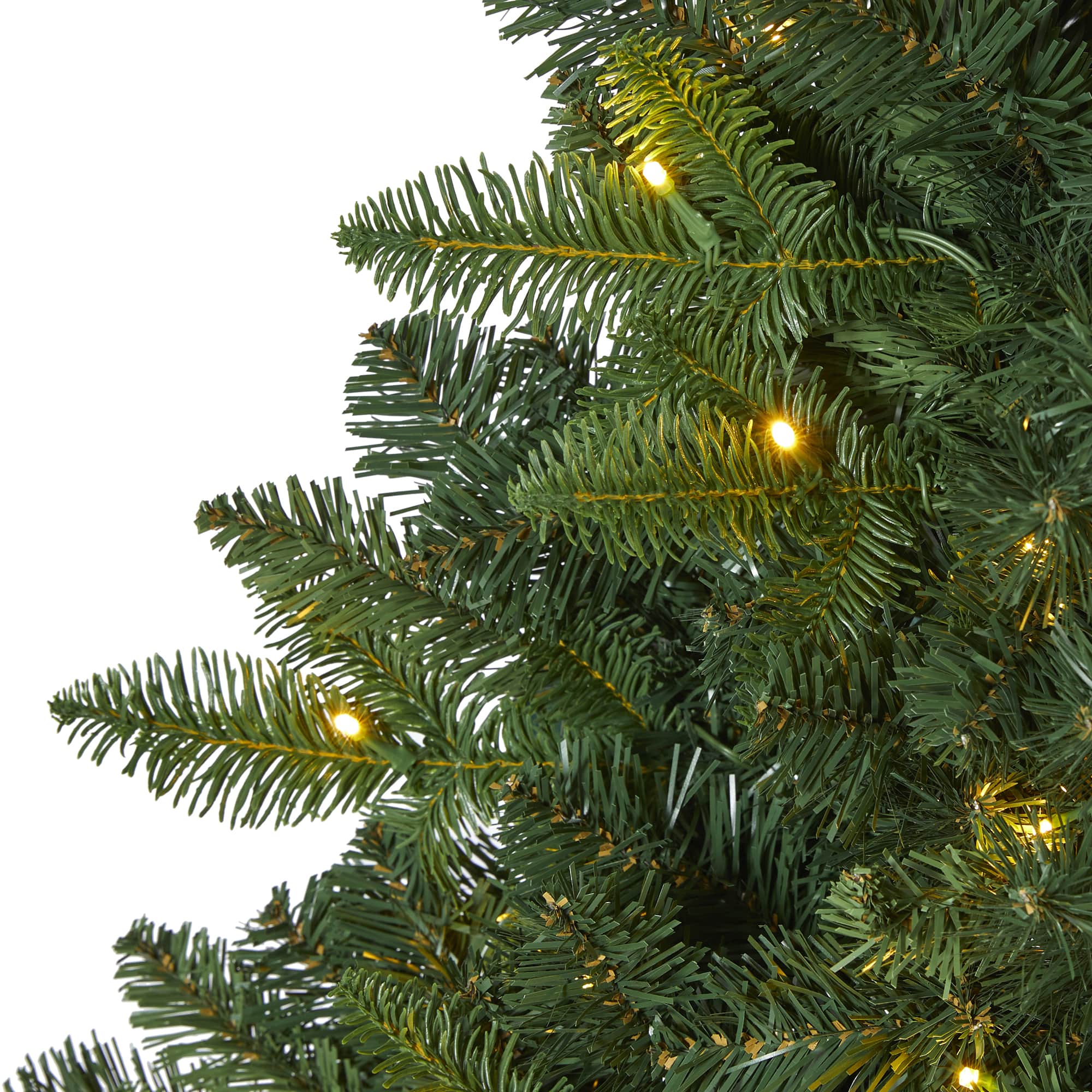 5ft. Pre-Lit Grand Teton Spruce Flat Back Artificial Christmas Tree, Clear LED Lights