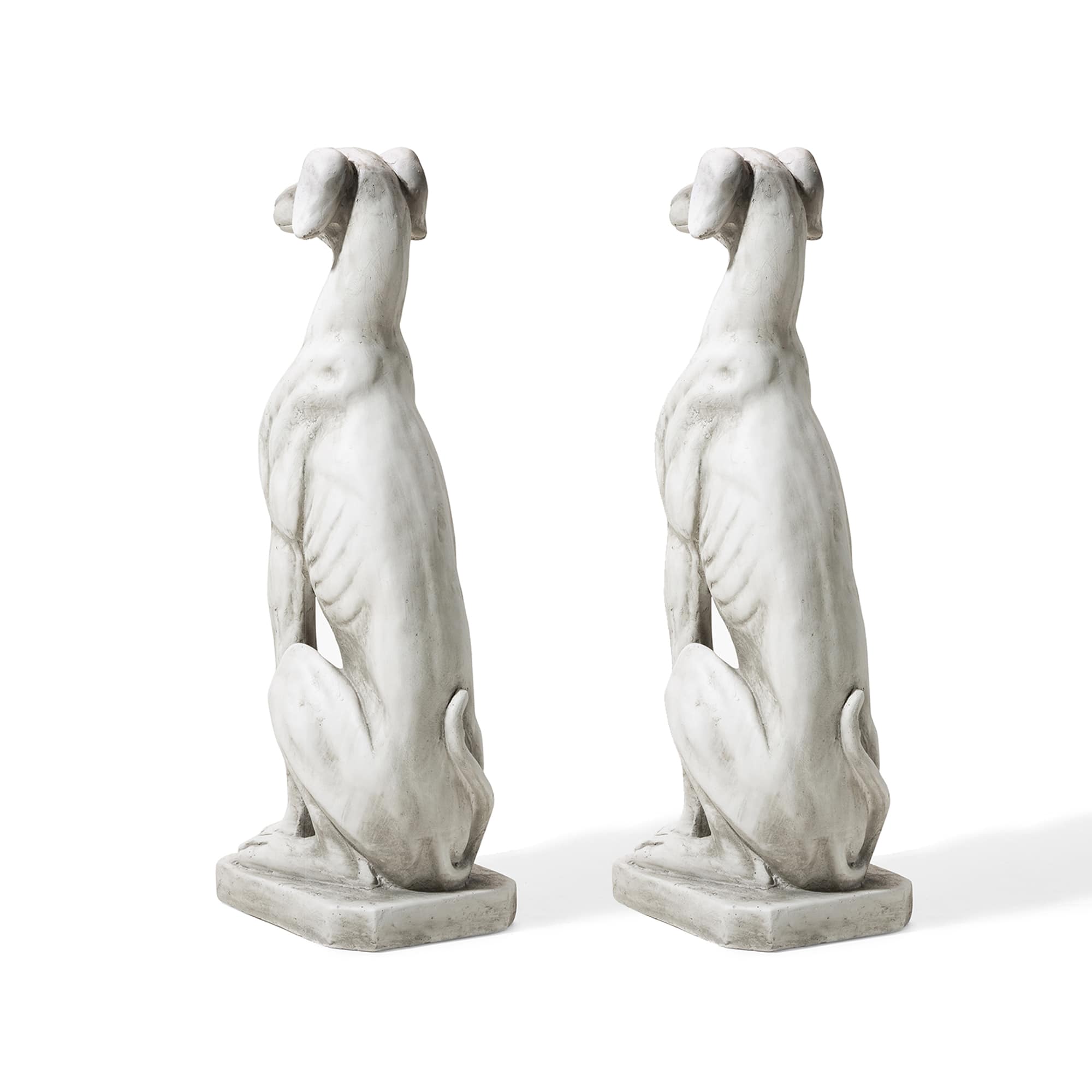 Glitzhome&#xAE; 32&#x22; Sitting Dog Garden Statues, 2ct.