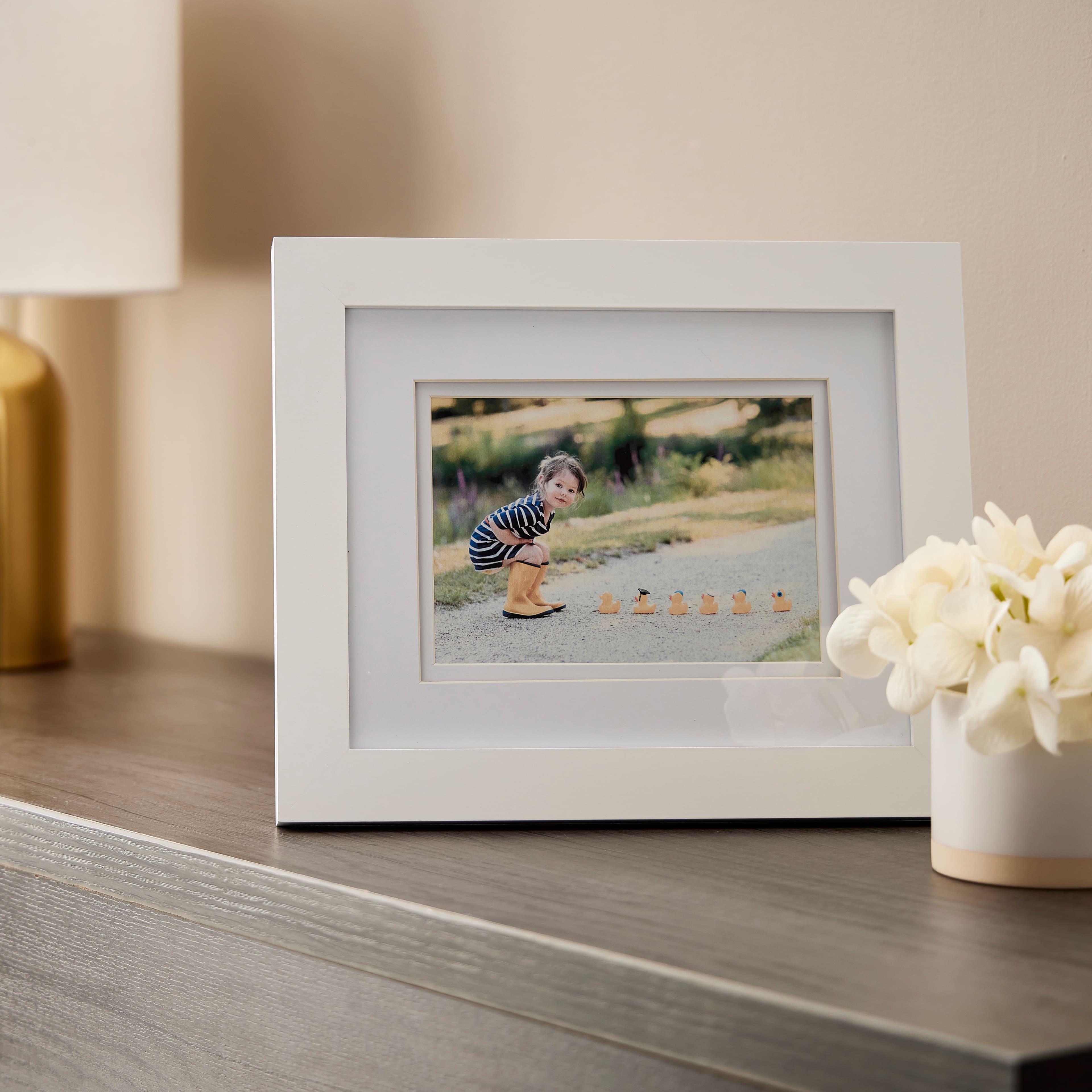 White Gallery Frame with Double Mat by Studio D&#xE9;cor&#xAE;