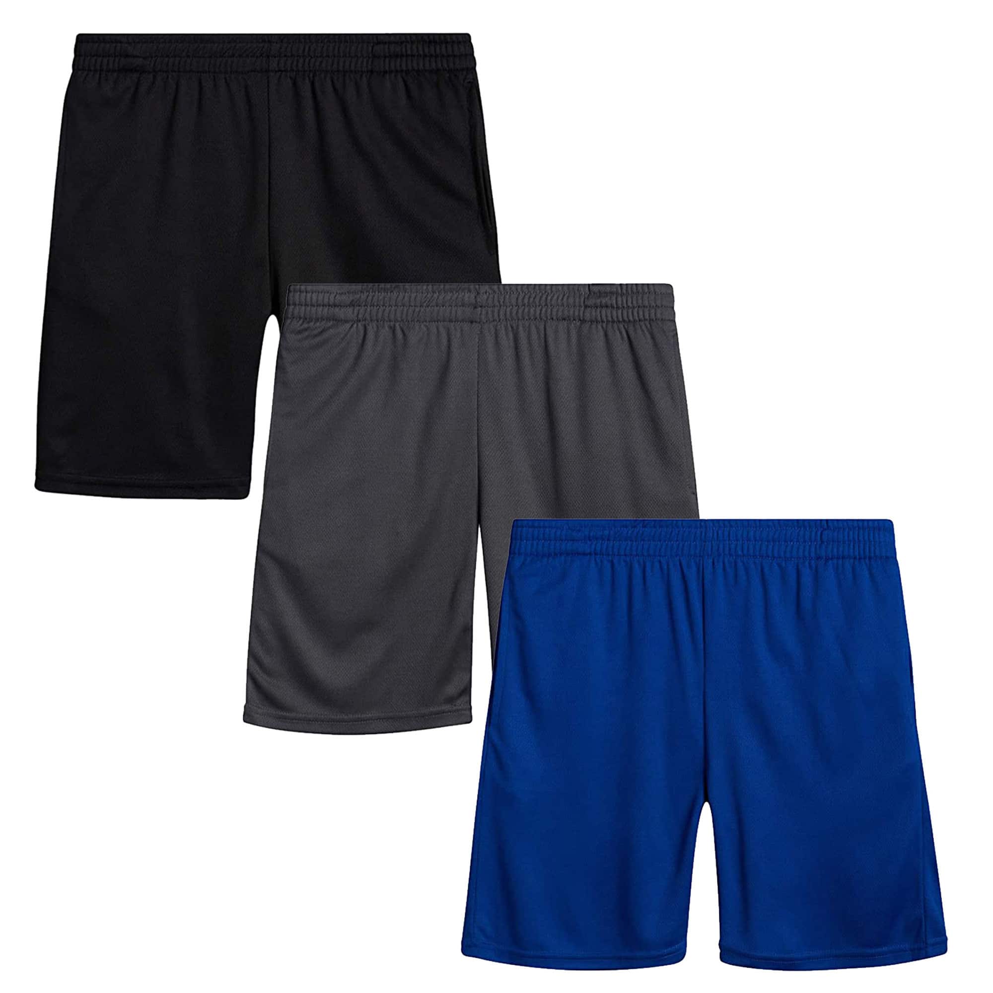 Galaxy by Harvic Boys Active Mesh Basketball Shorts 3 Pack