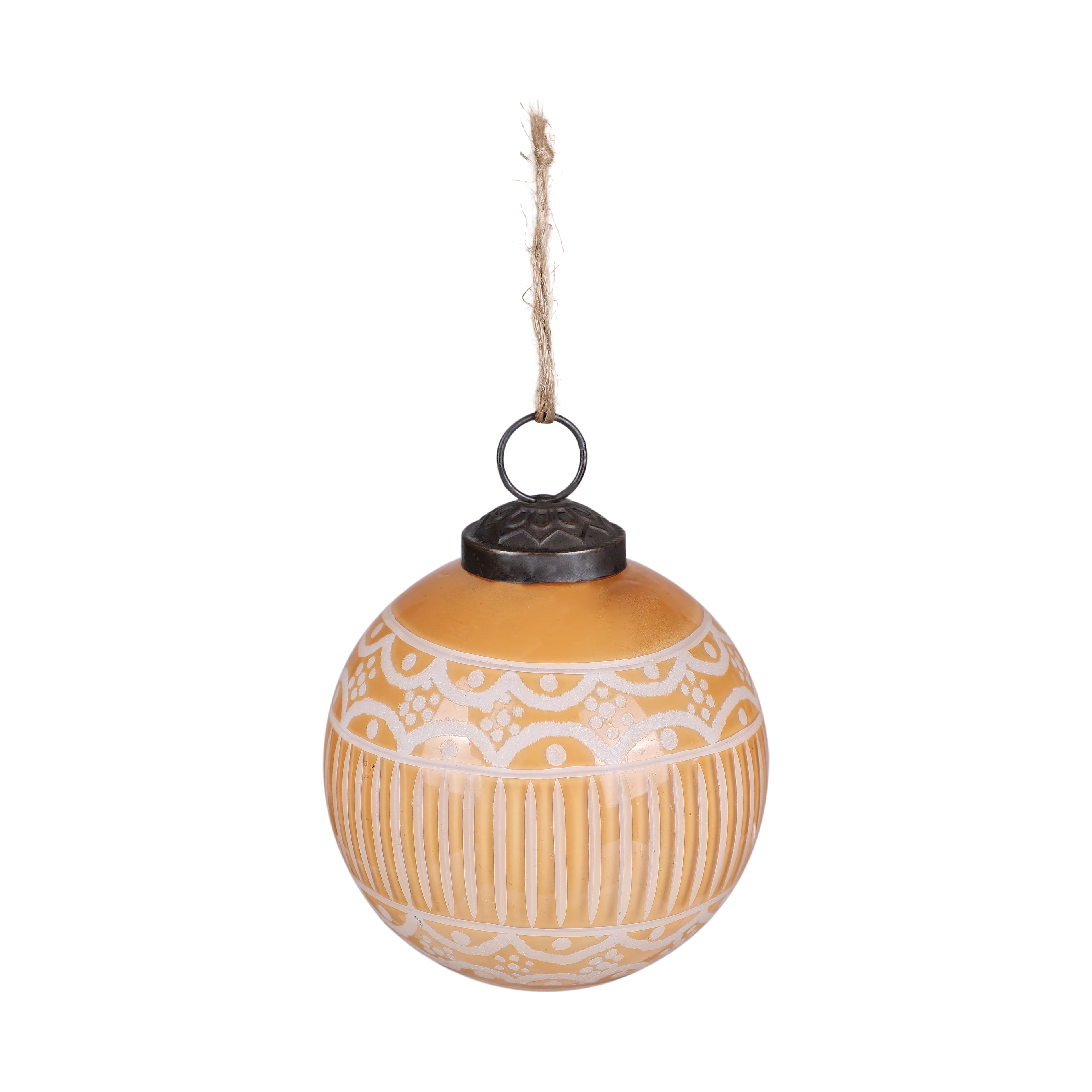 3&#x22; Light Brown Gingerbread Glass Ball Ornament by Ashland&#xAE;