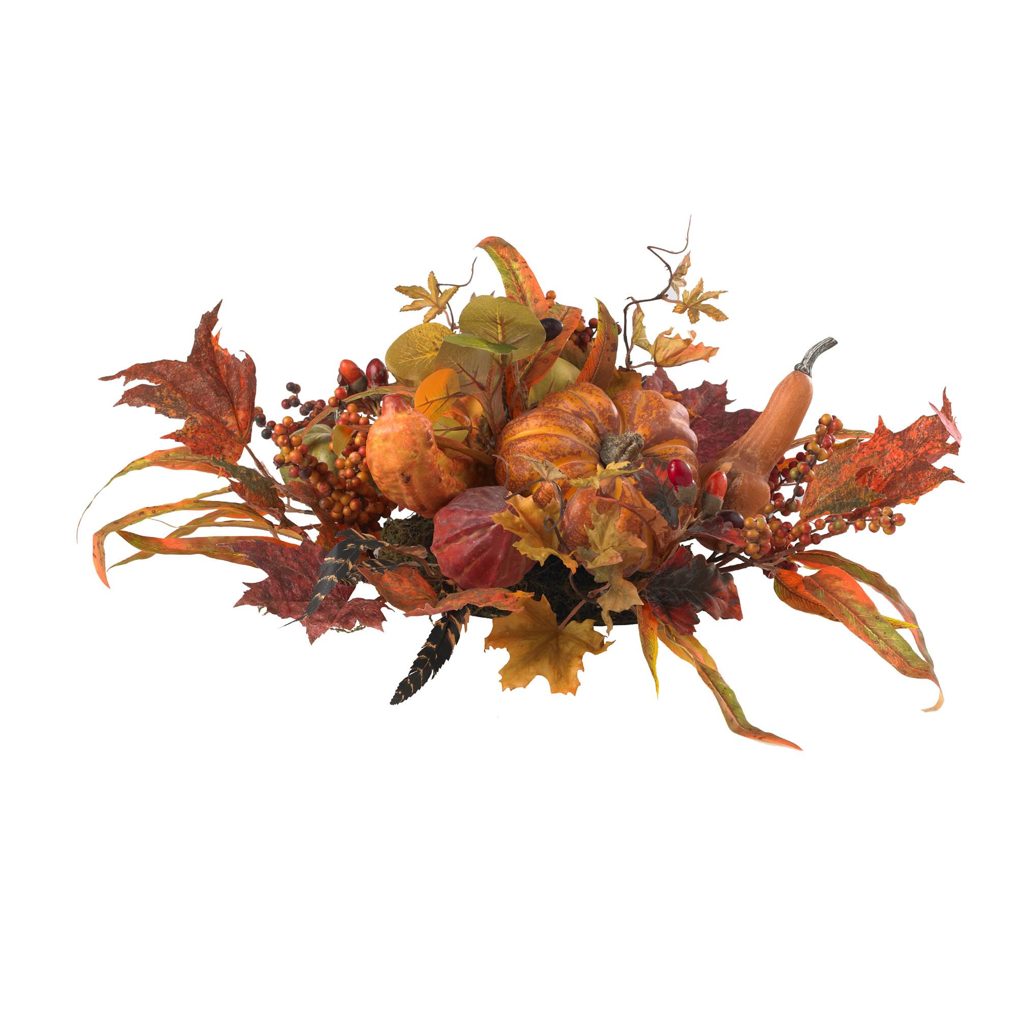 2.16Ft Harvest Centerpiece By Nearly Natural in Orange | 2.16 ft | Michaels®