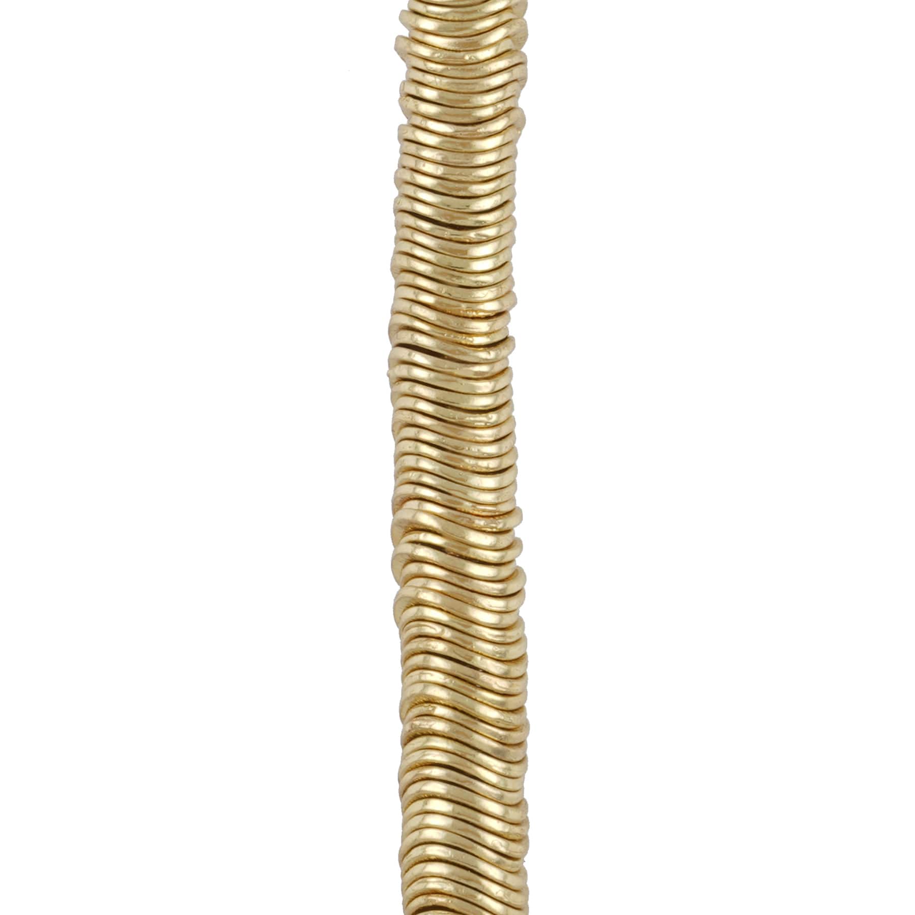 12 Pack: Gold Metal Wavy Disc Beads by Bead Landing™