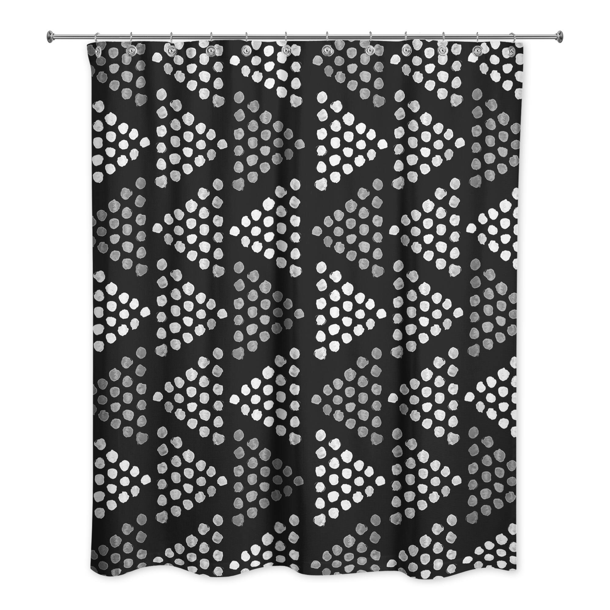 Dotted Triangle Shower Curtain