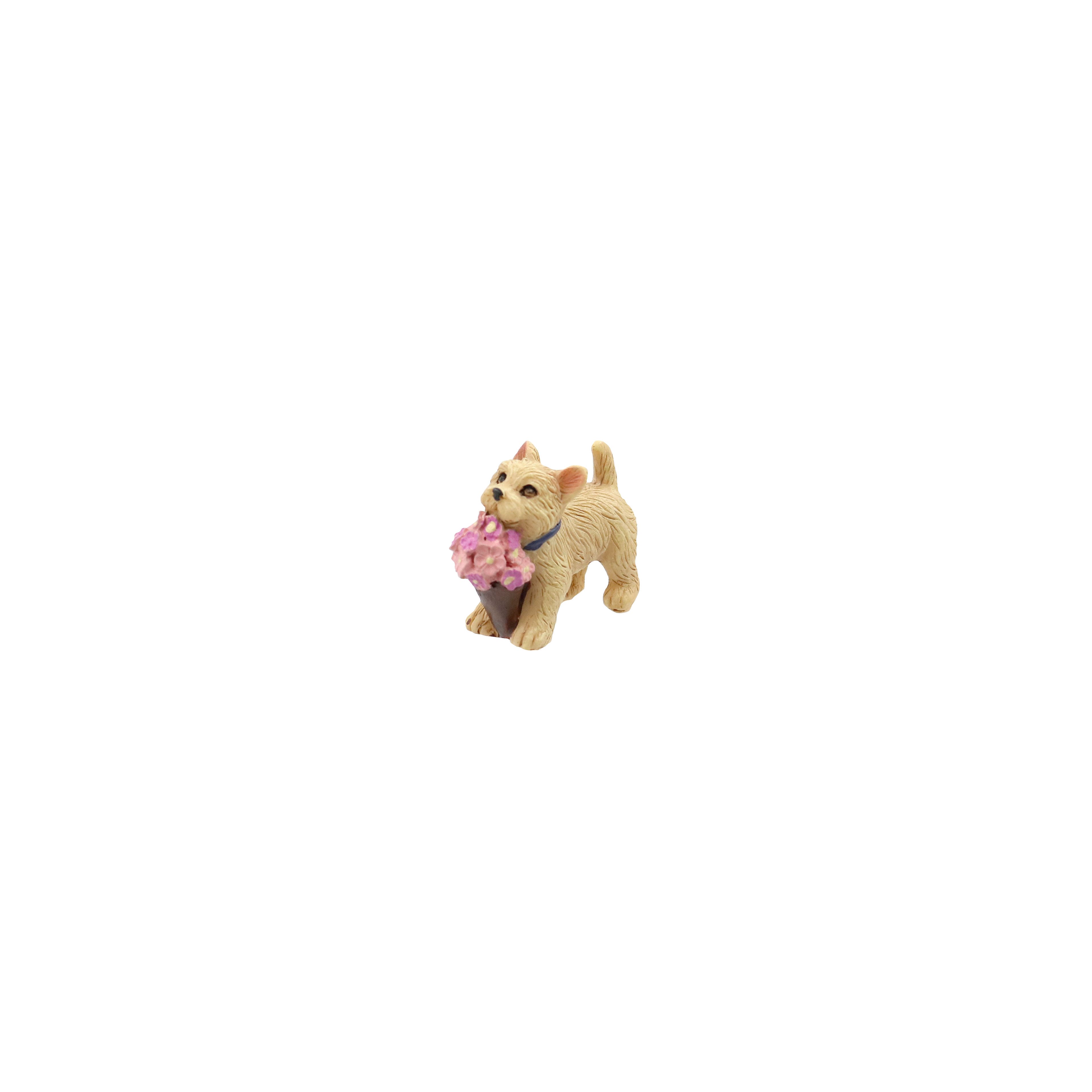 Mini Dog with Flowers Figurine by Ashland&#xAE;