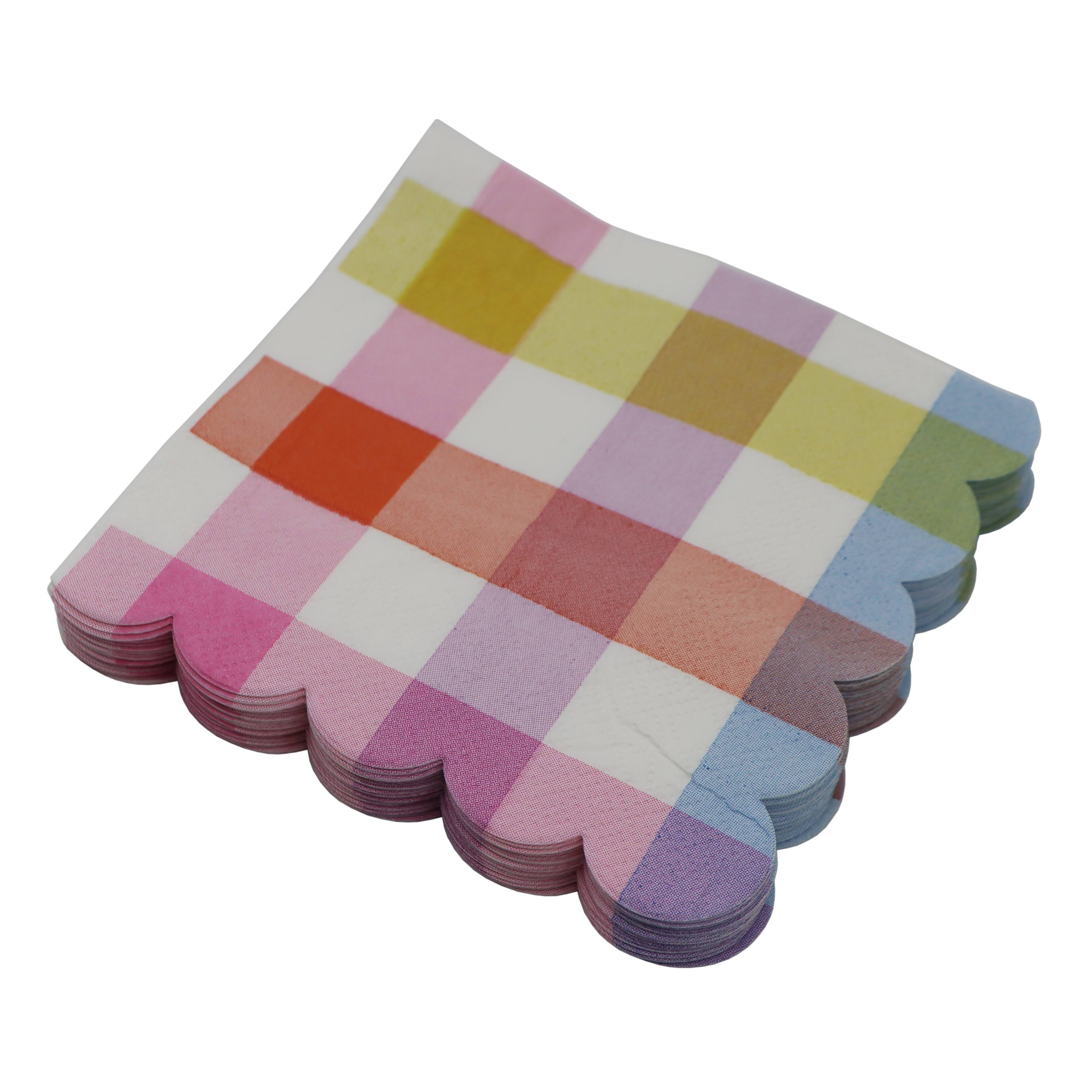 Easter Plaid Paper Beverage Napkins, 20ct. by Ashland&#xAE;