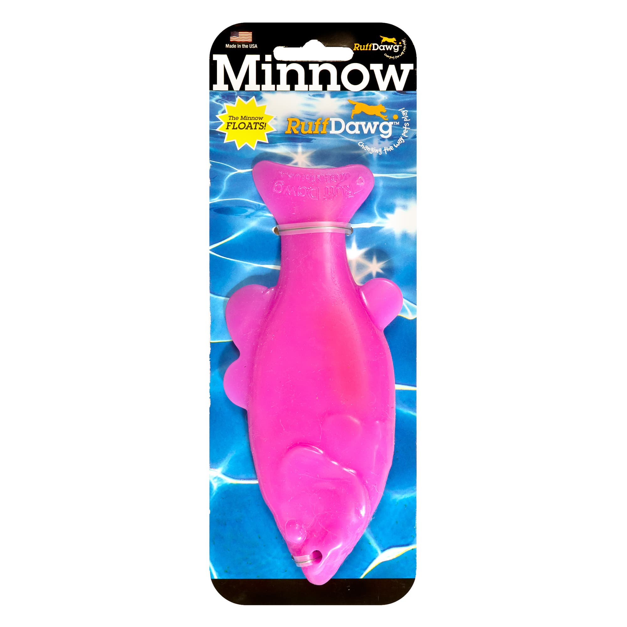 Ruff Dawg™ Minnow Rubber Indestructible Retrieving Dog Toy