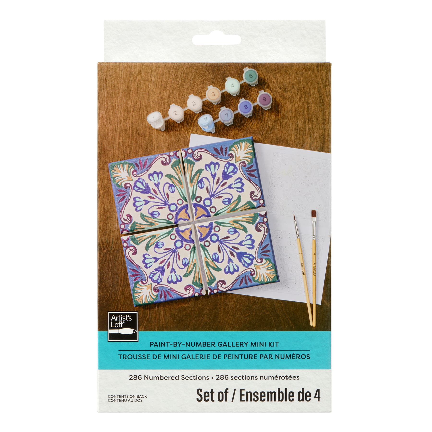 Coastal Tile Paint-by-Number Gallery Mini Kit by Artist's Loft®