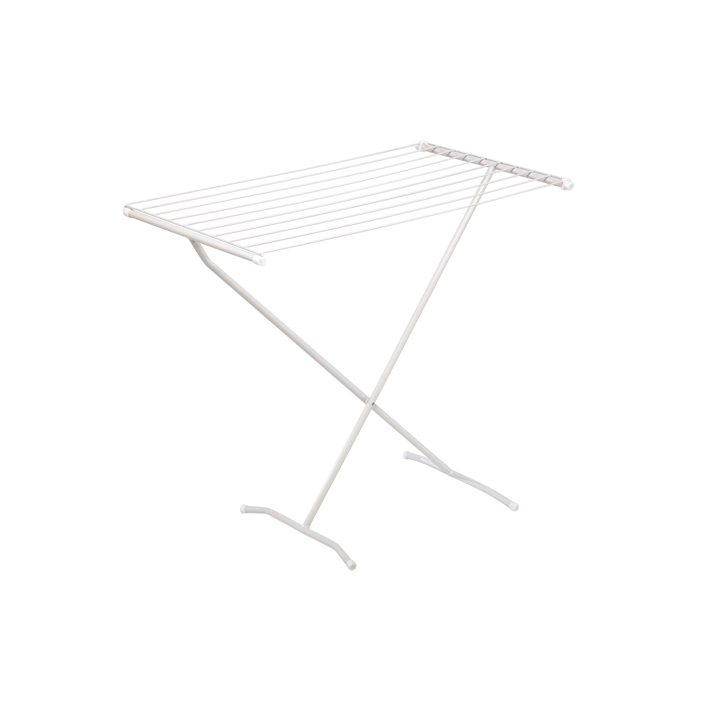 Honey Can Do X-Frame Folding Metal Drying Rack, White