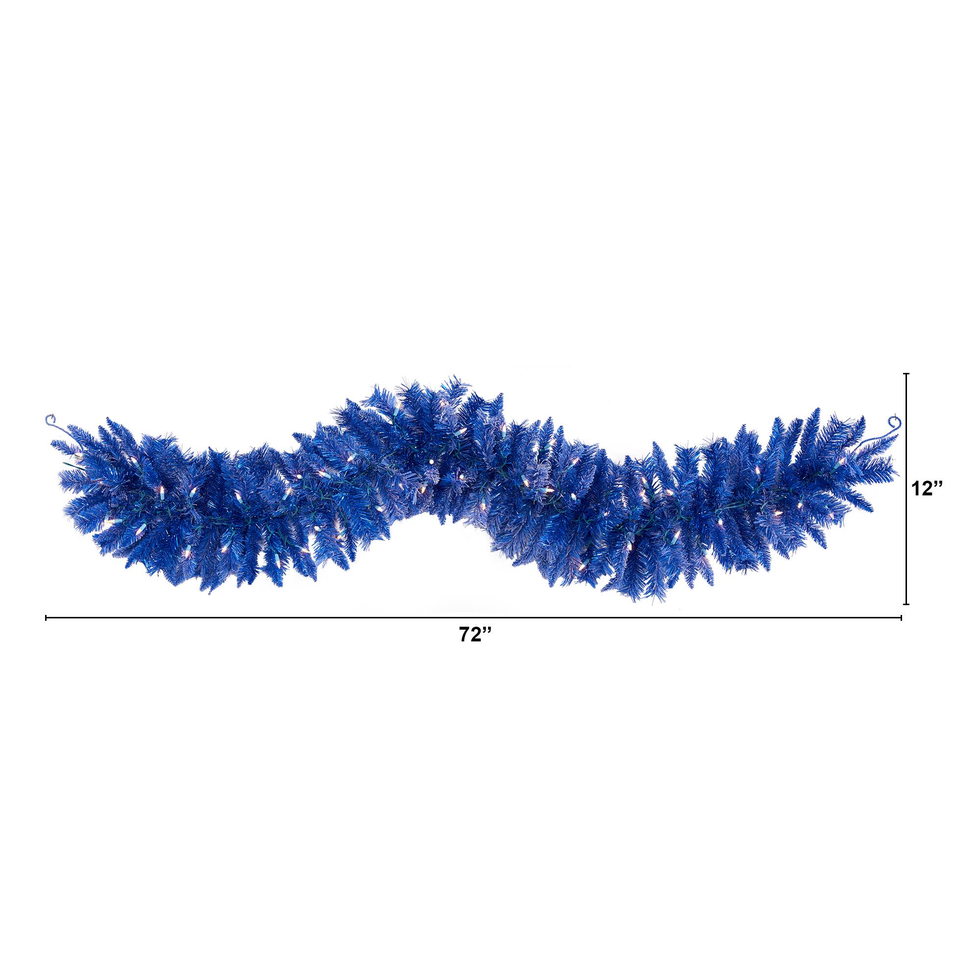 6ft. LED Blue Christmas Garland