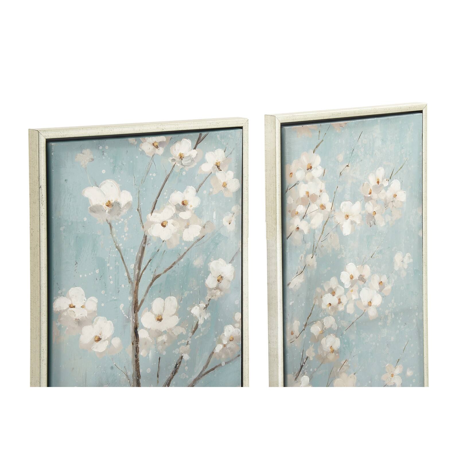 Aquamarine Floral Wall D&#xE9;cor Set
