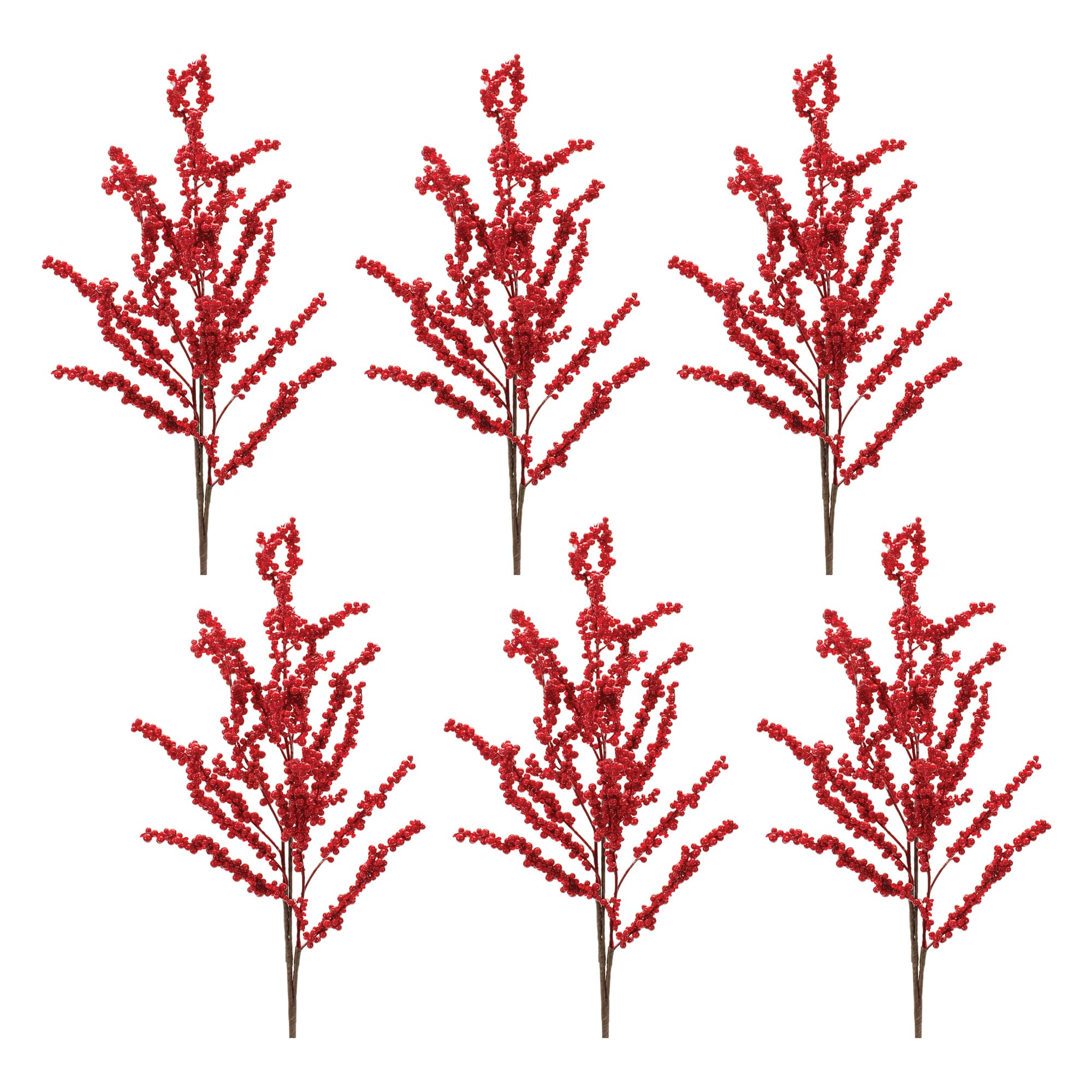 28&#x22; Clustered Berry Twig Spray, 6ct.