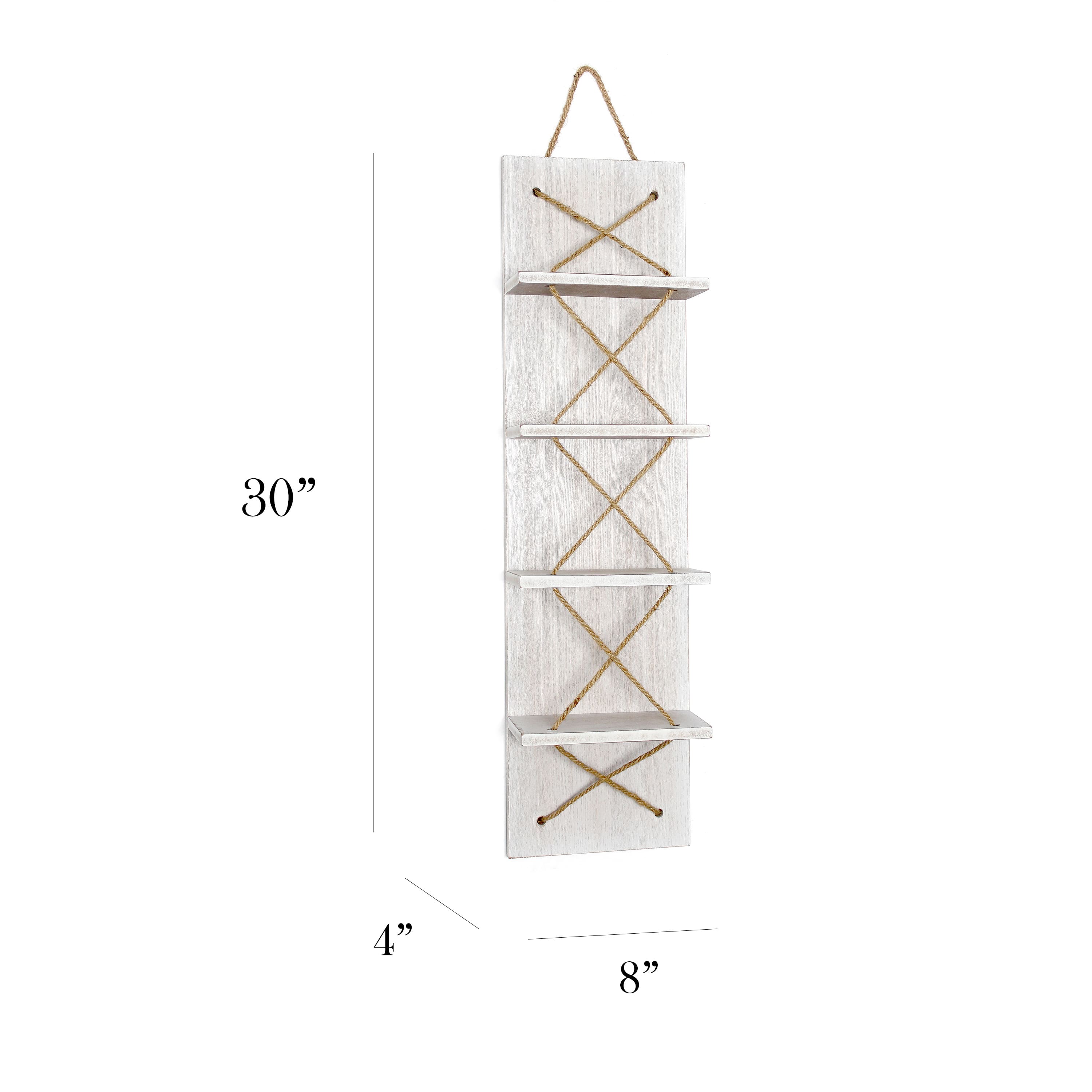 Elegant Designs 4 Bottle Vertical Wall Mounted Wine Rack