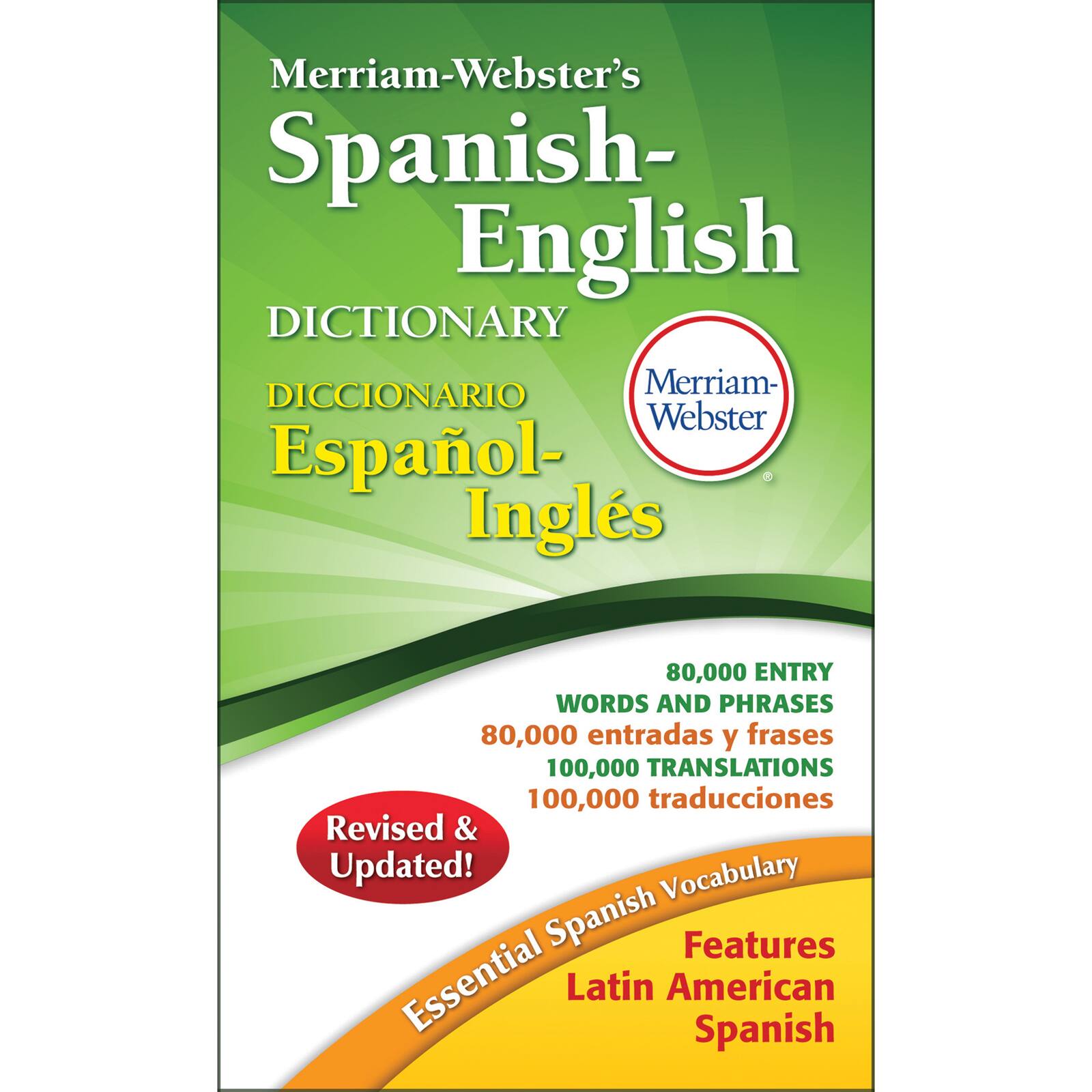 Merriam-Webster Mass Market Paperback Spanish-English Dictionary, 3ct.