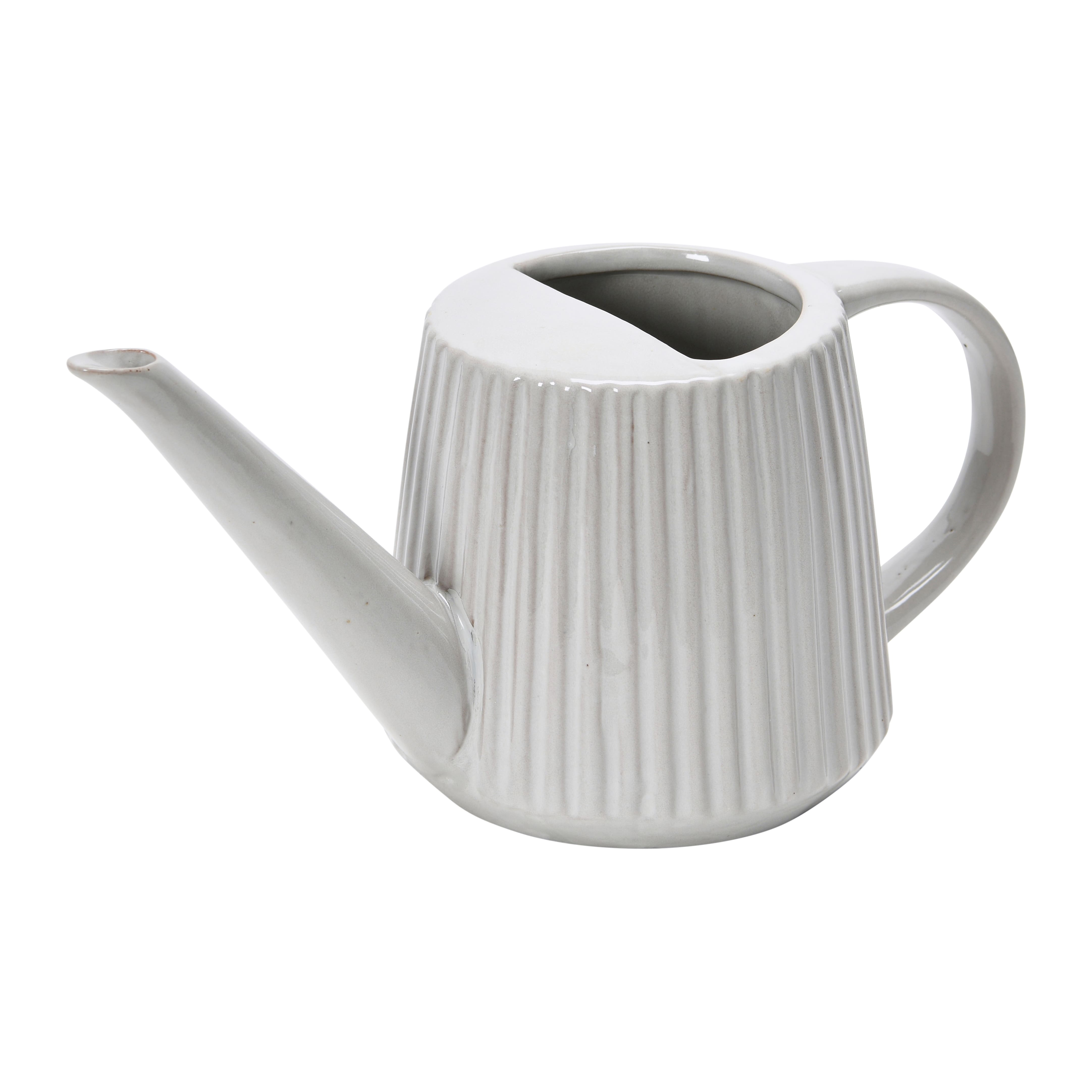 Hello Honey® 5" Quart Stoneware Watering Can with Reactive Glaze Finish