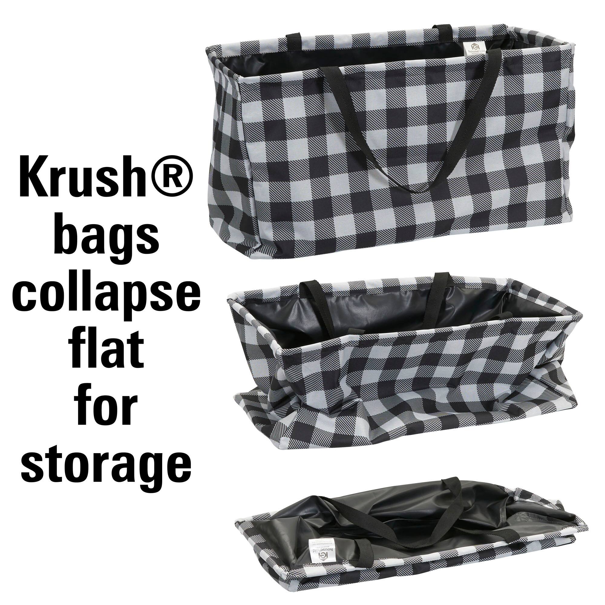Krush Canvas Utility Tote with Handles (Black)