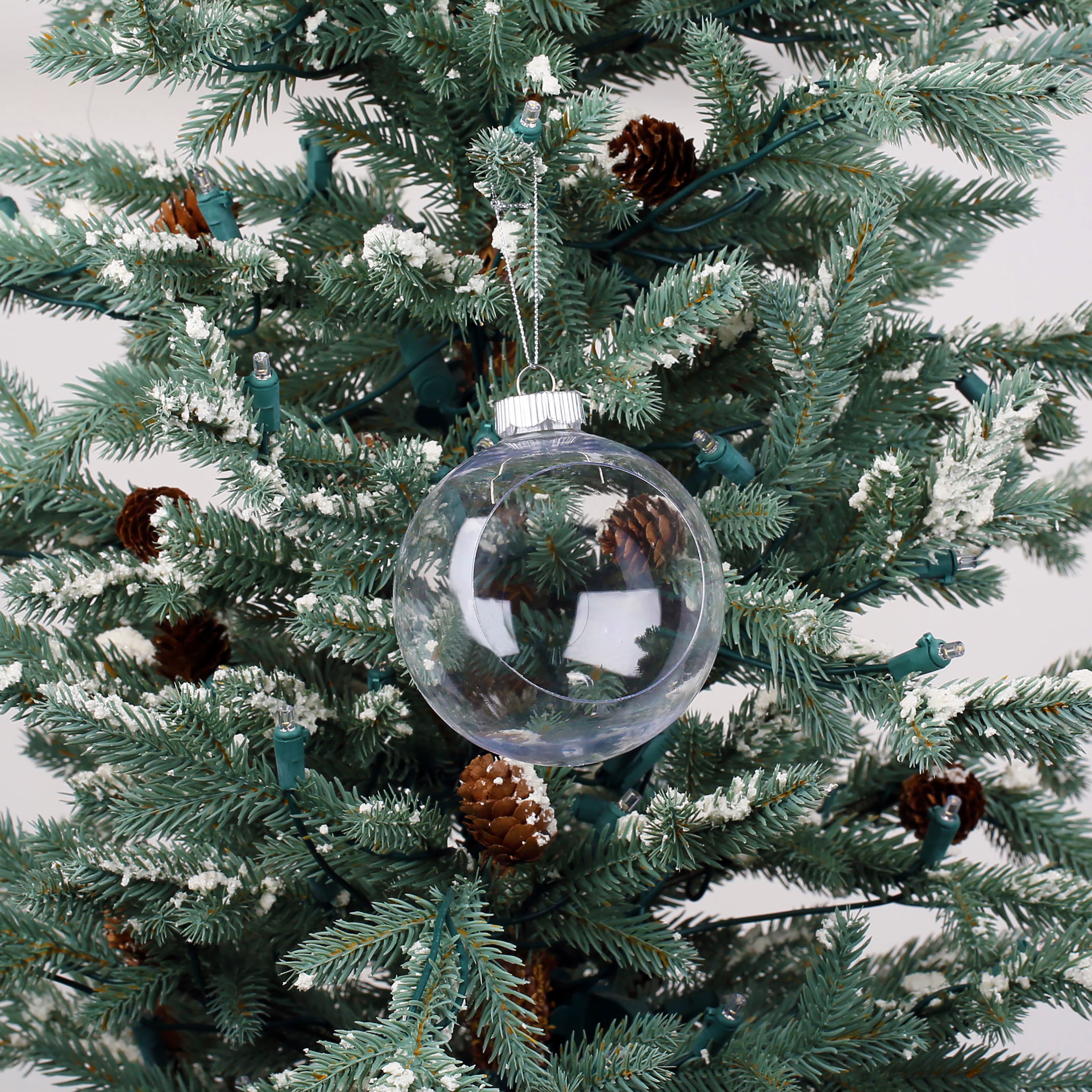 4&#x22; DIY Plastic Open Ball Ornament by Make Market&#xAE;