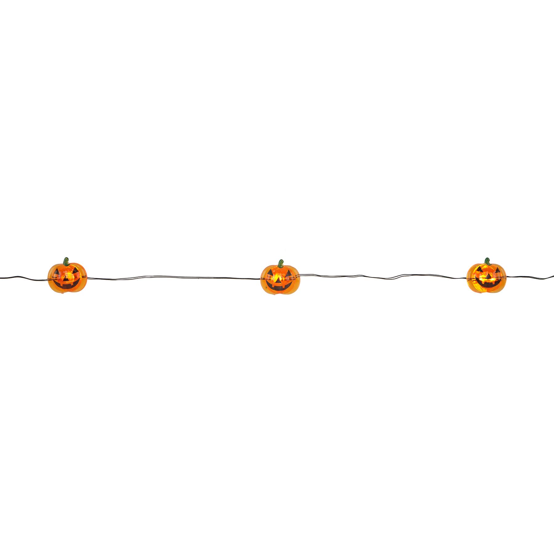 20ct. Warm White LED Jack-O&#x27;-Lantern String Lights by Ashland&#xAE;