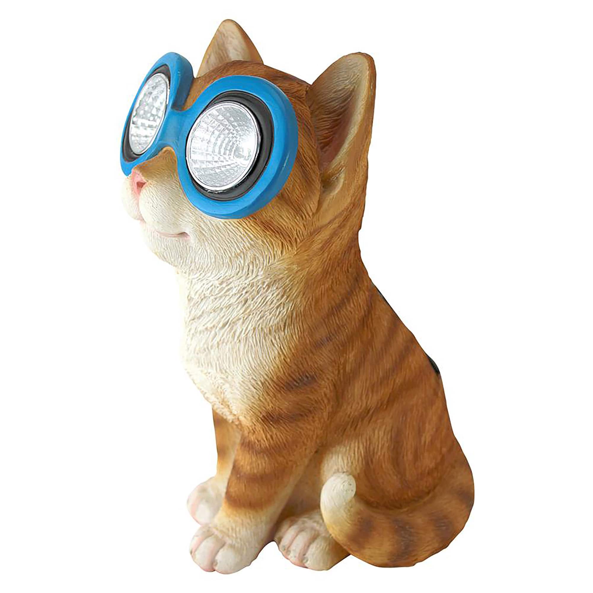 Design Toscano 7.5&#x22; Bright Eyes Solar Cat Garden Statue