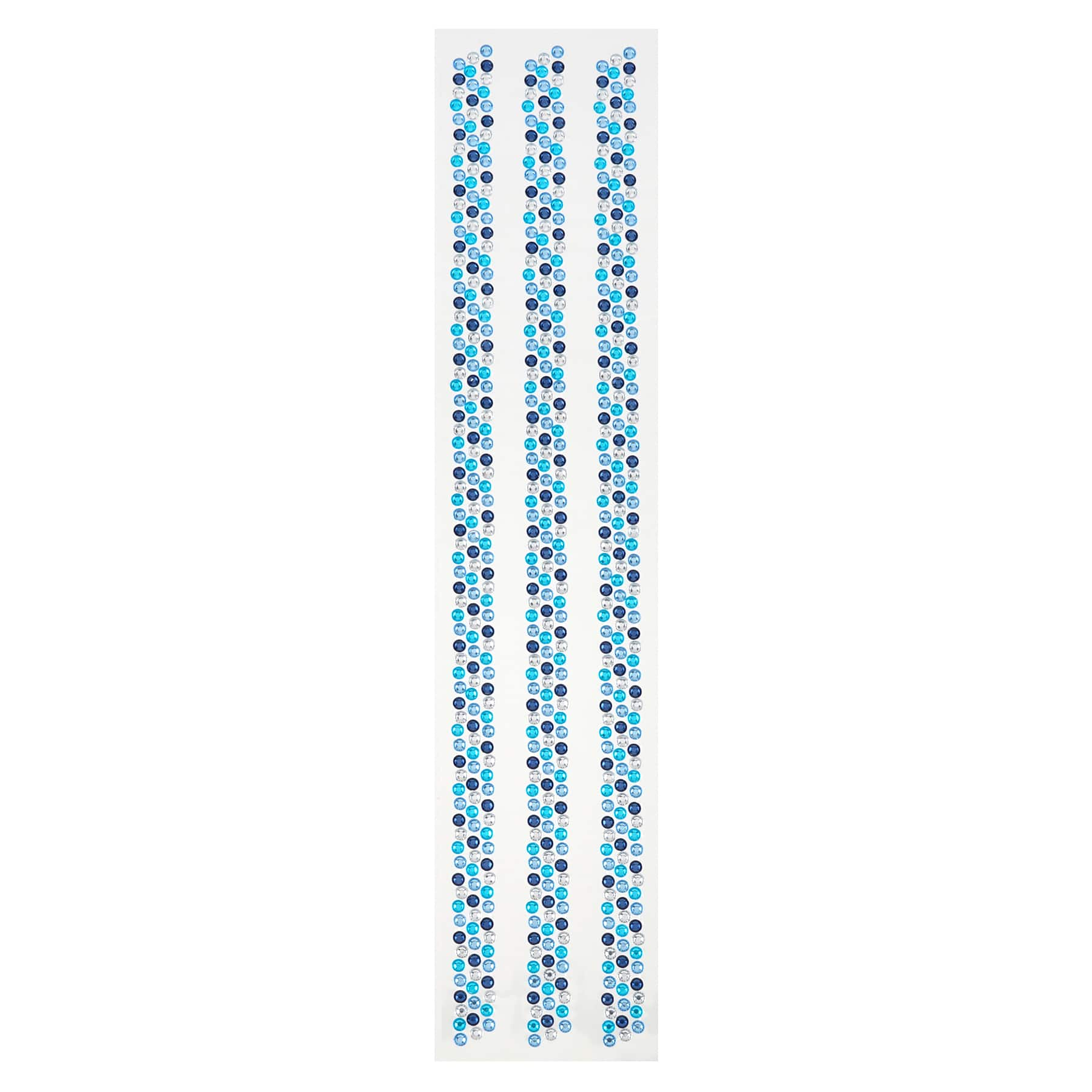 12 Packs: 3 ct. (36 total) Blue &#x26; White Rhinestone Borders by Recollections&#x2122;