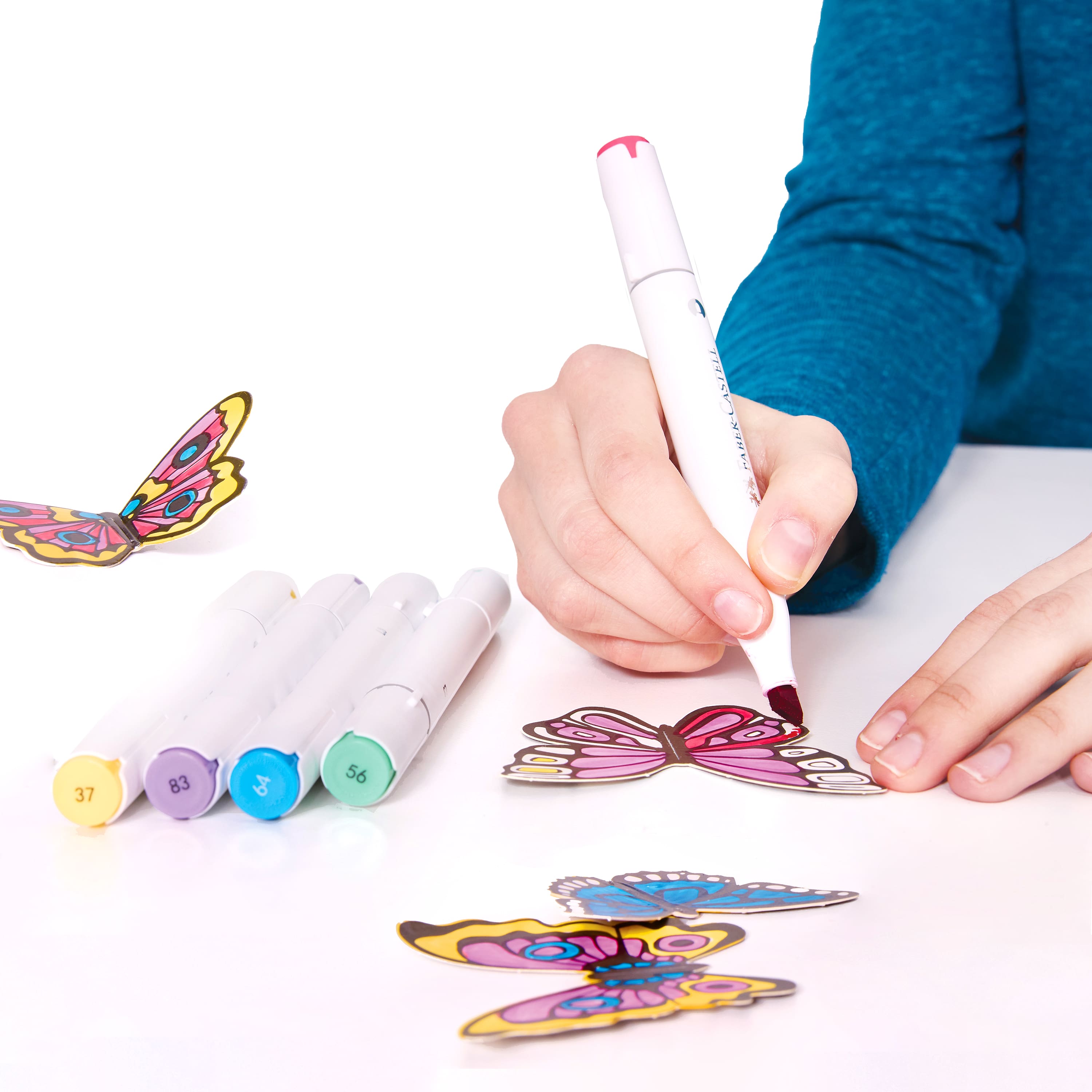 Faber-Castell&#xAE; Butterfly Pop Up Coloring Bouquet