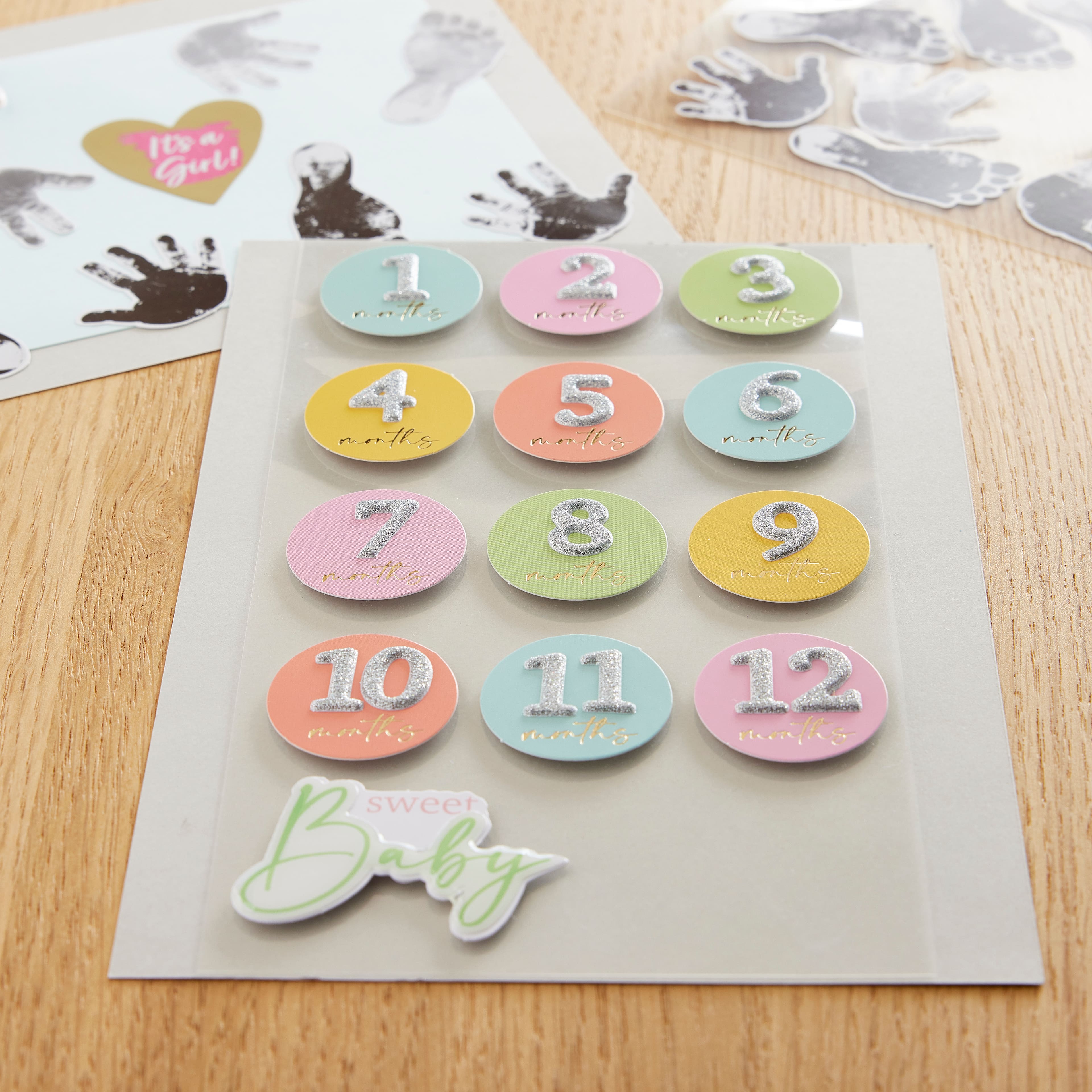 12 Pack: Baby Months Stickers by Recollections™