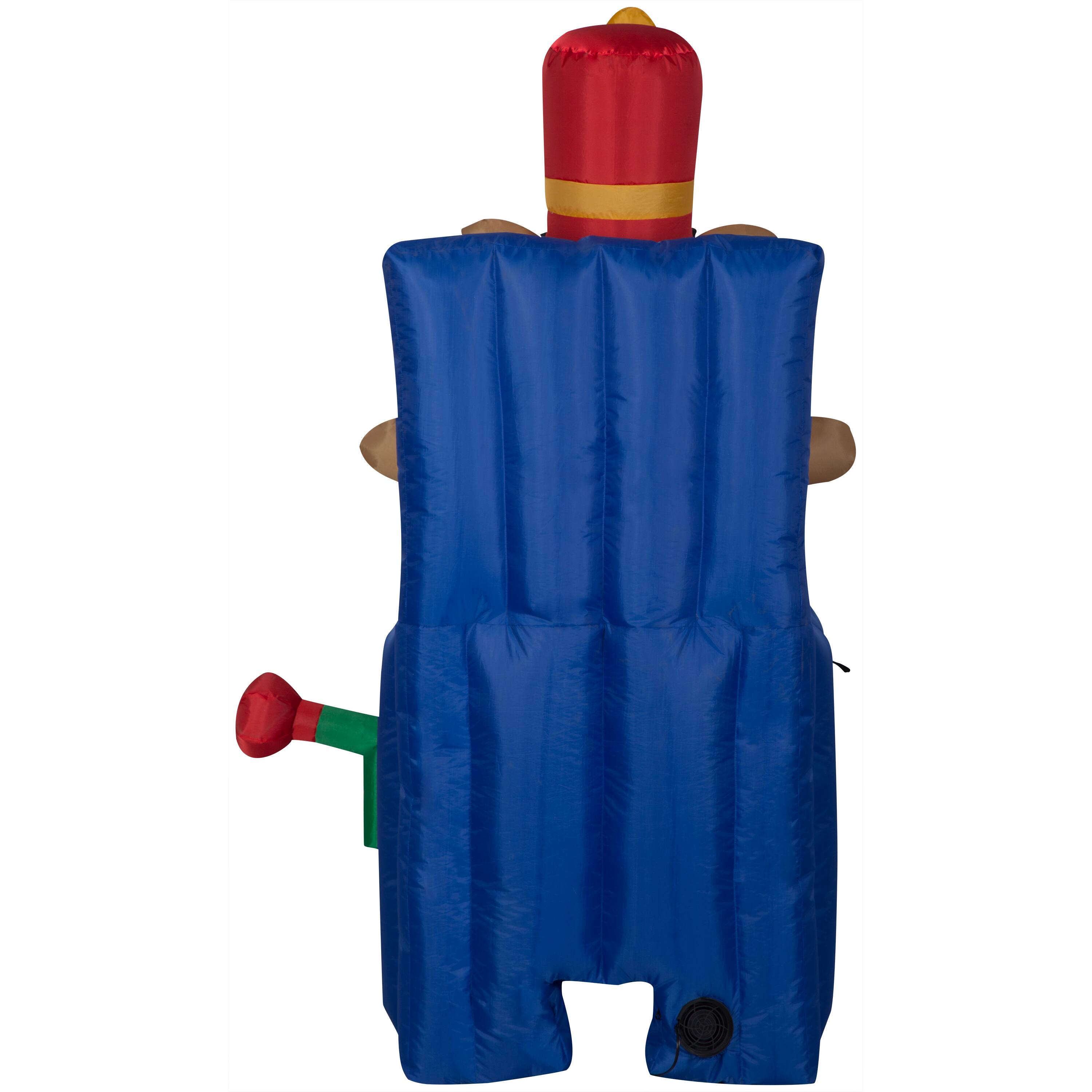 5ft. Animated Airblown&#xAE; Inflatable Christmas Toy Soldier Dog in Pop-Up Box