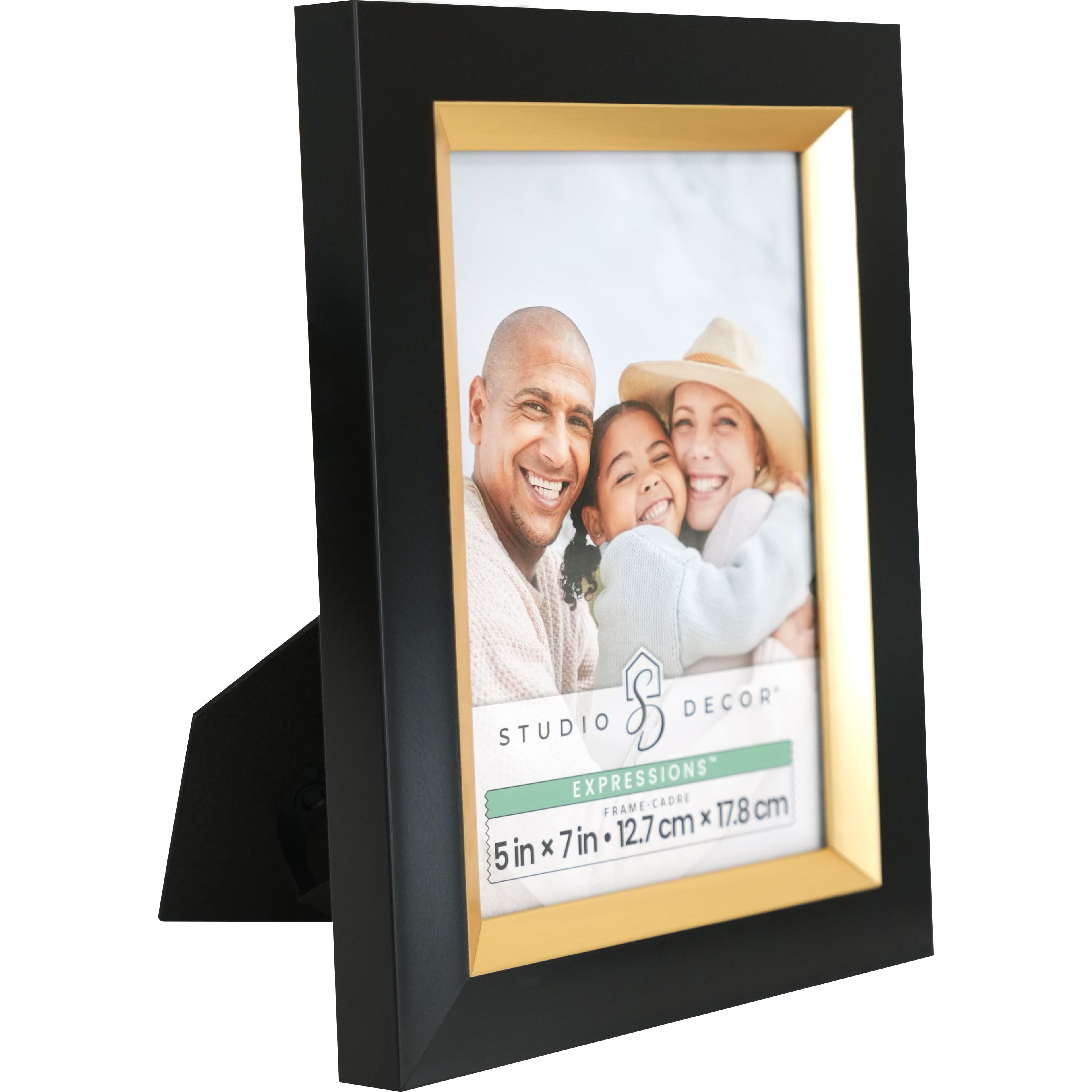6 Pack: Expressions™ Black Frame with Gold Inner Trim by Studio Décor®