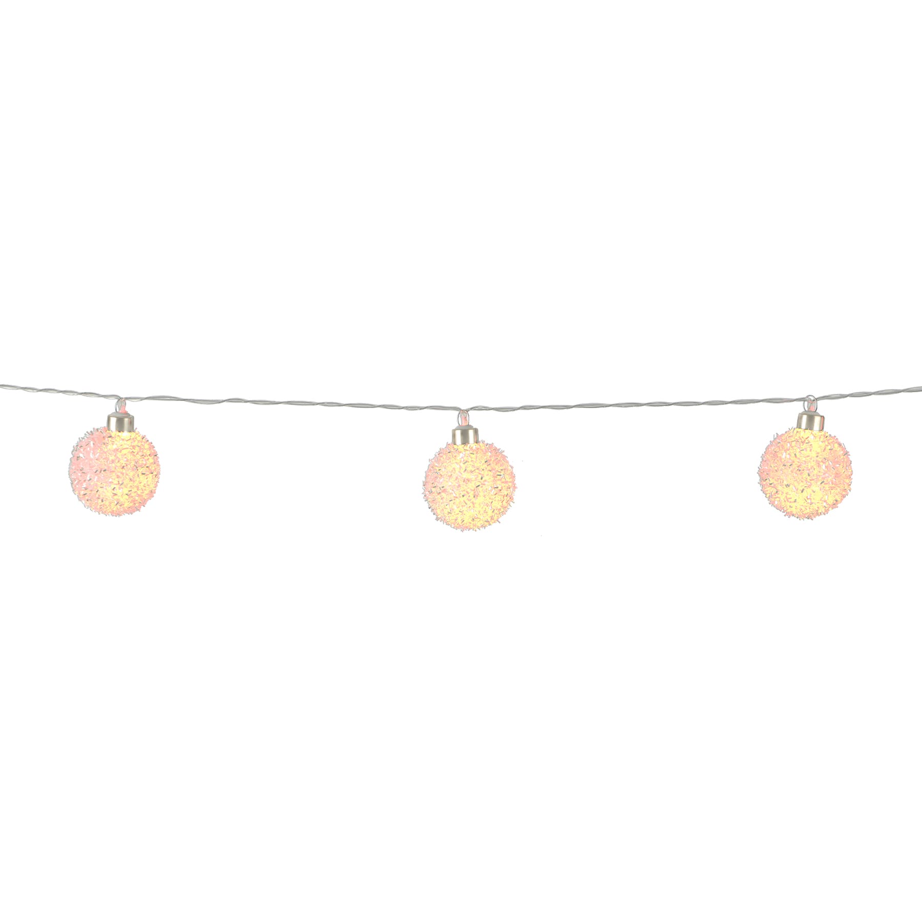 10ct. Warm White LED Frosted Ball String Lights by Ashland&#xAE;