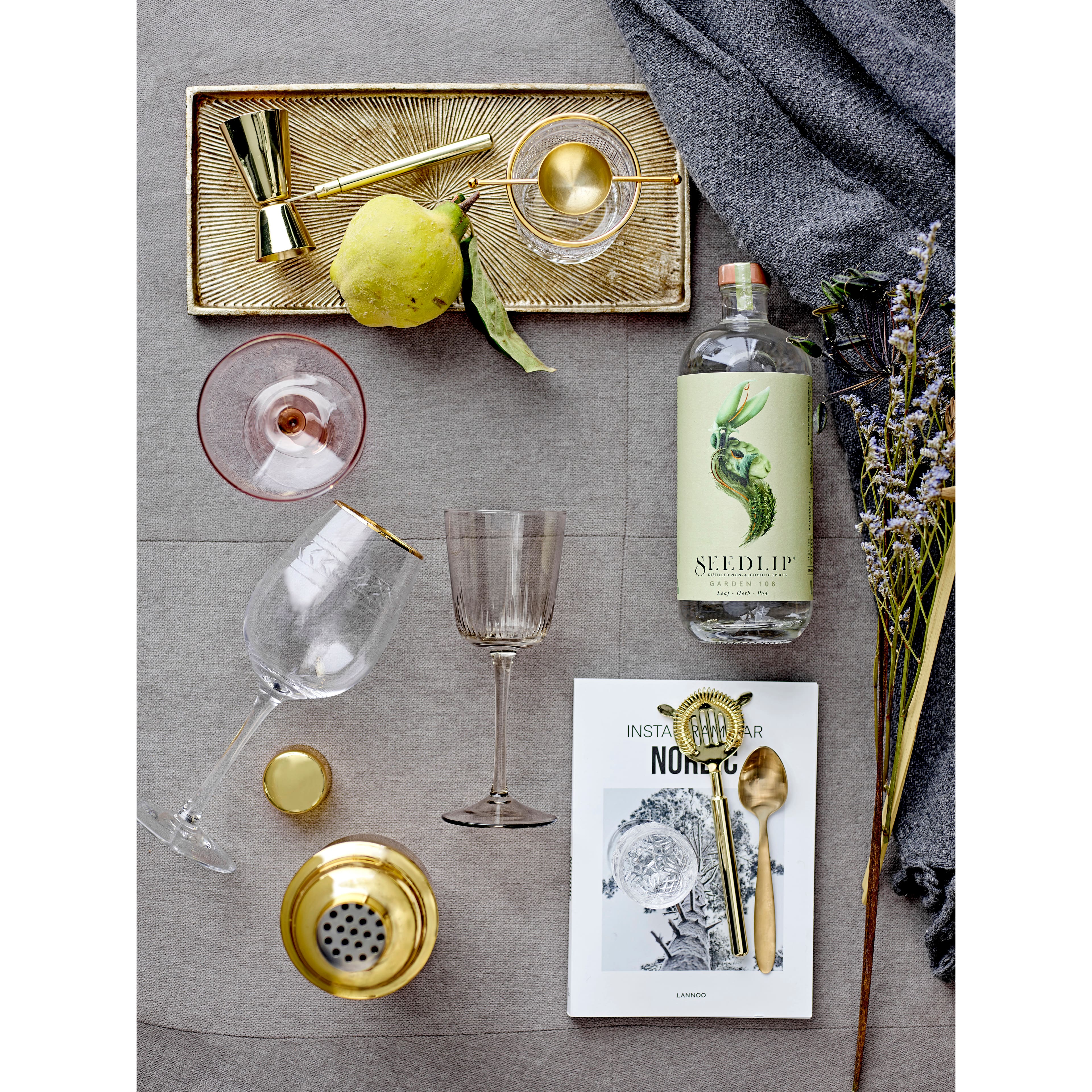 Hello Honey&#xAE; Gold Finish Stainless Steel Strainer Set