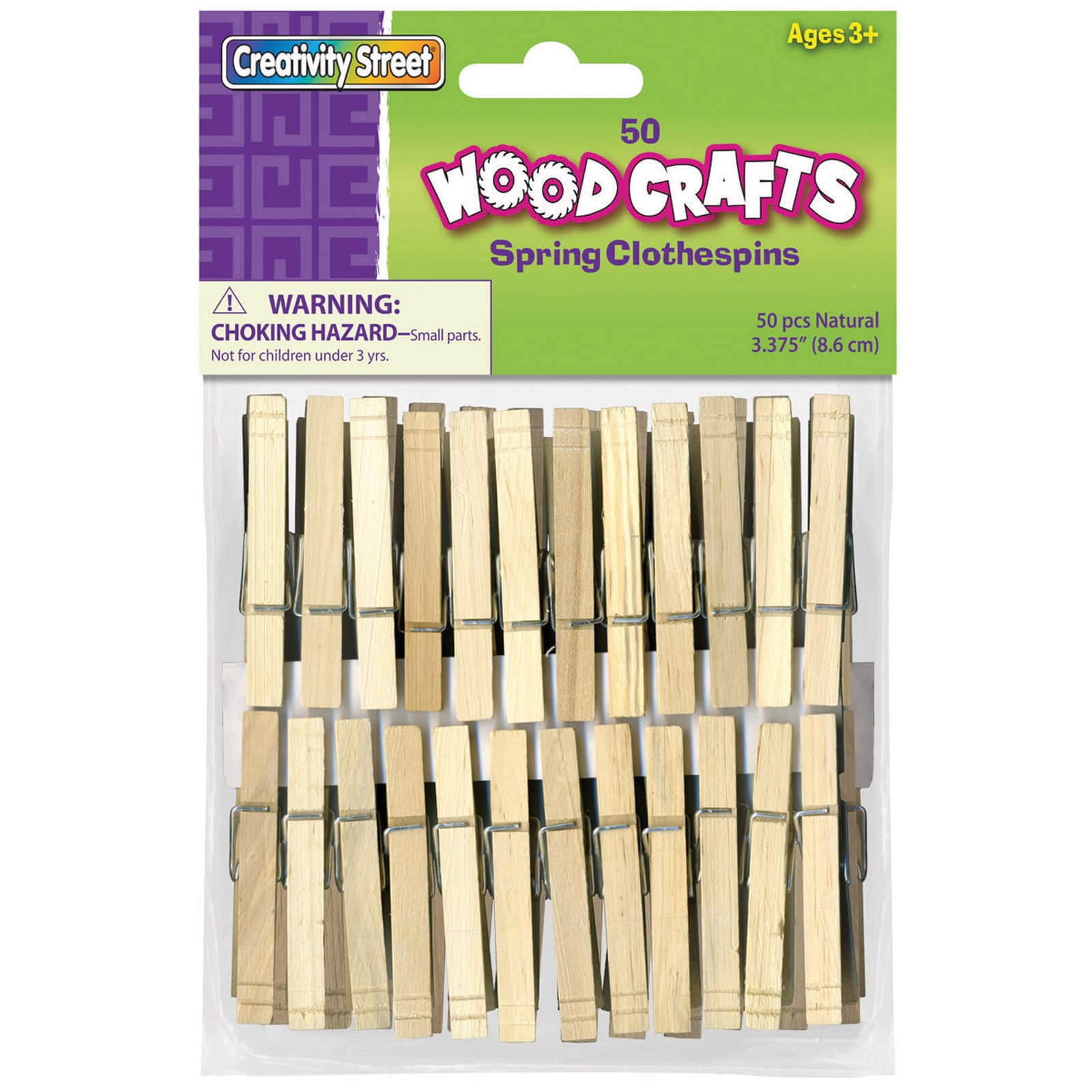 Creativity Street Natural Extra-Large Spring Clothespins