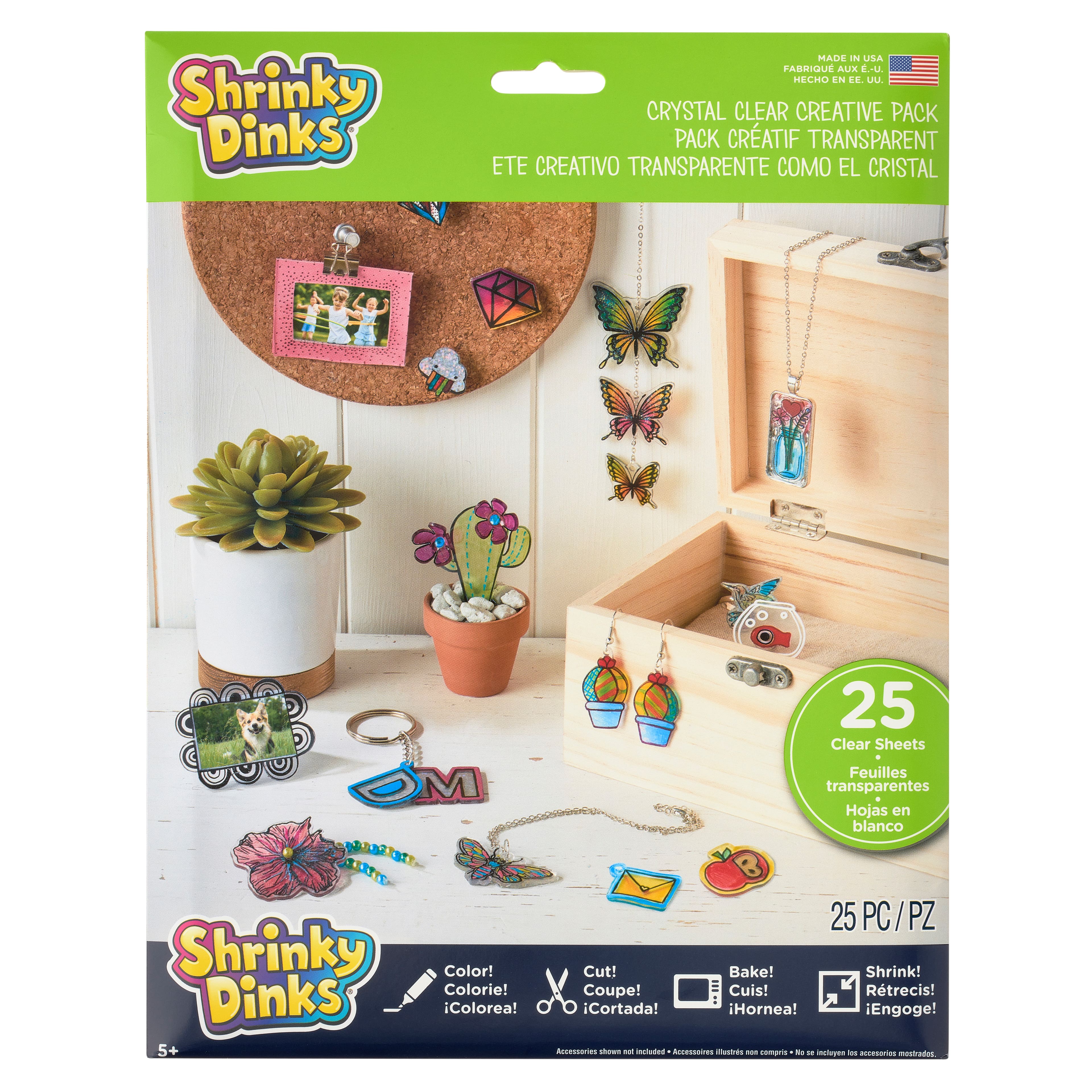Shrinky Dinks Creative Pack 10 Sheets Crystal Clear