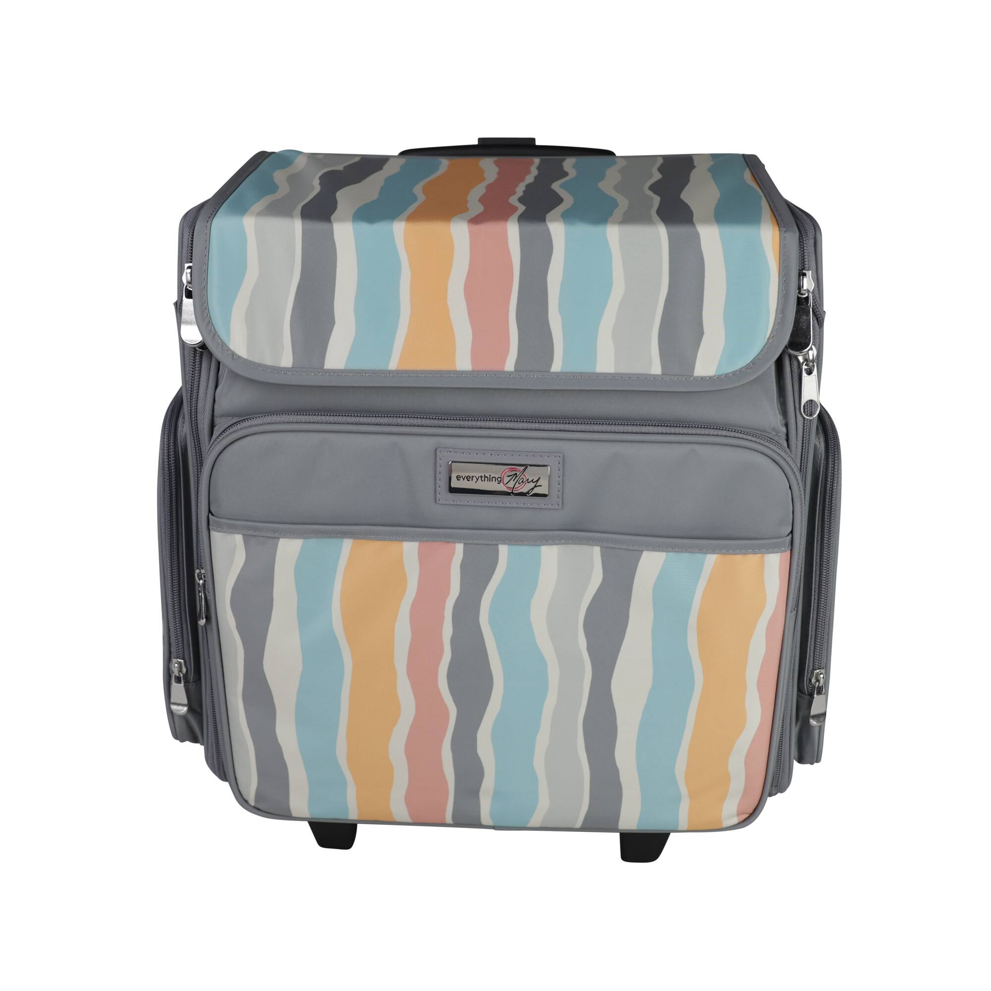 Everything Mary Gray Stripes Rolling Craft Bag