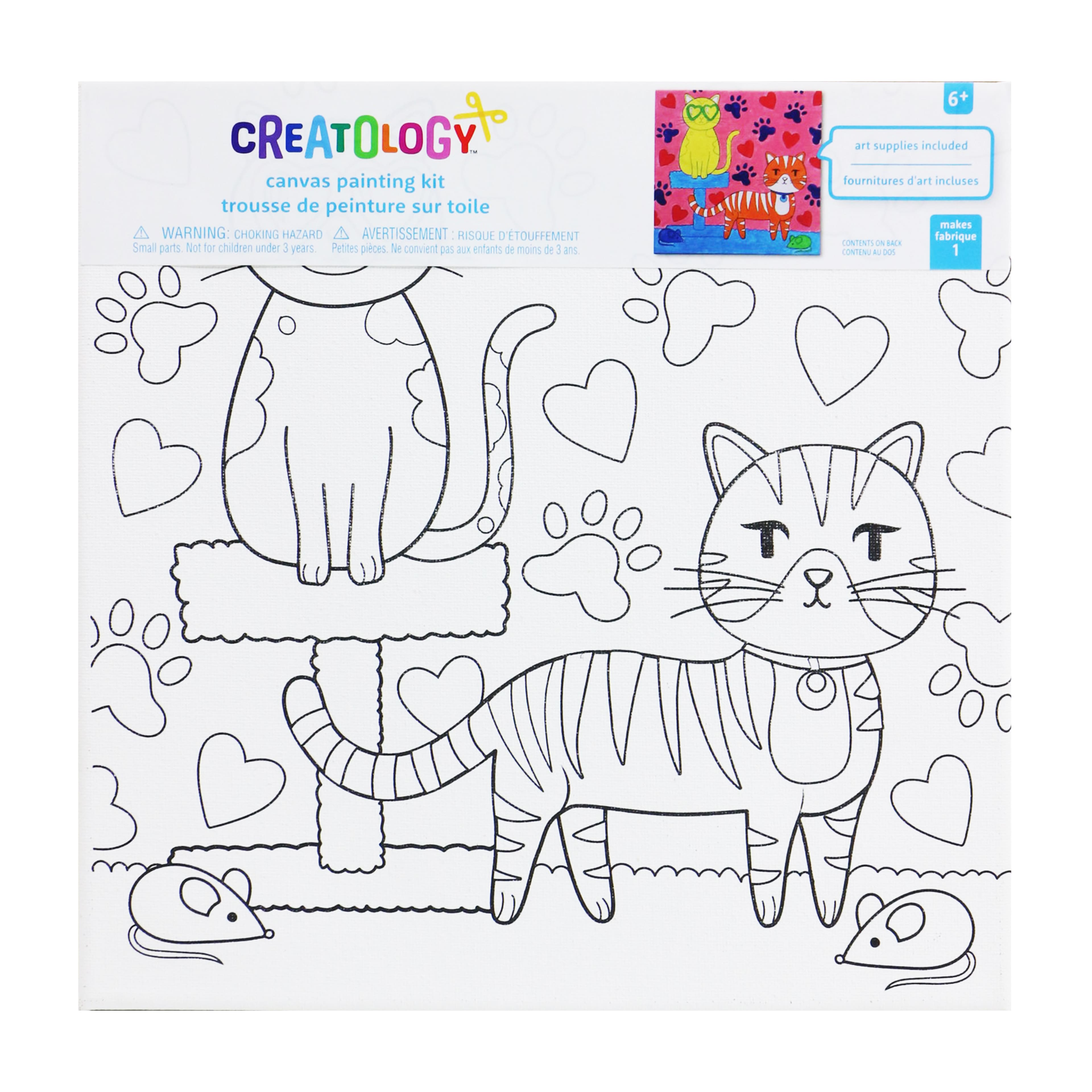 Creatology Cats Canvas Painting Kit - 10 x 10 in