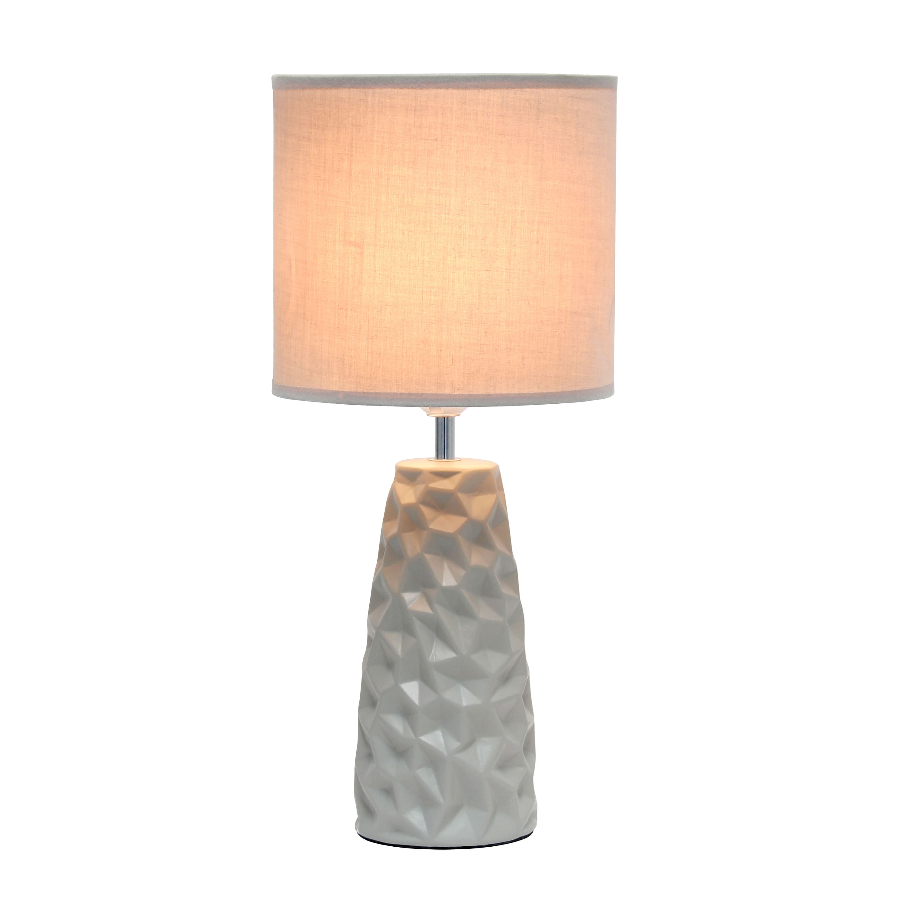 Simple Designs Sculpted Ceramic Table Lamp
