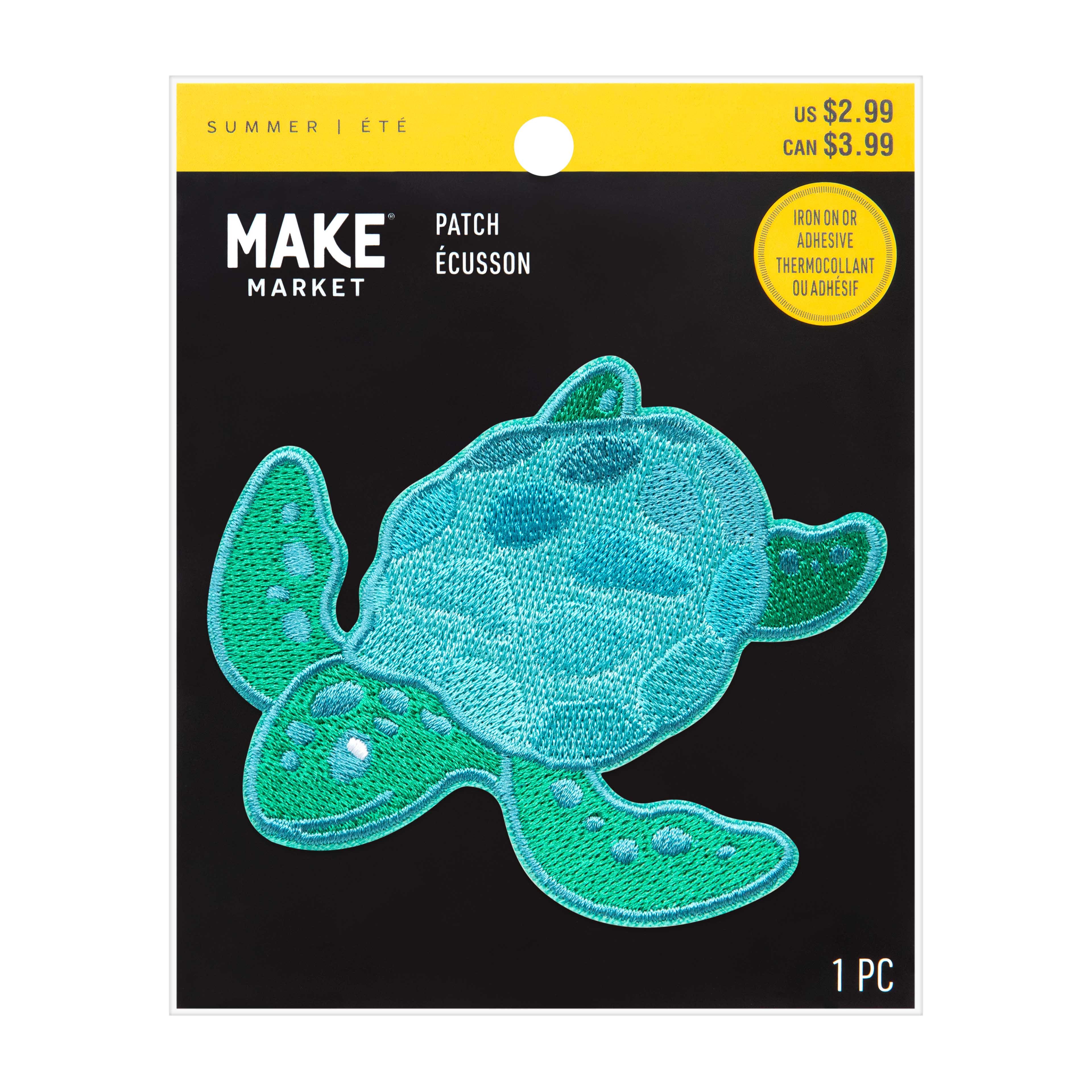 Summer Sea Turtle Iron On &#x26; Adhesive Patch by Make Market&#xAE;