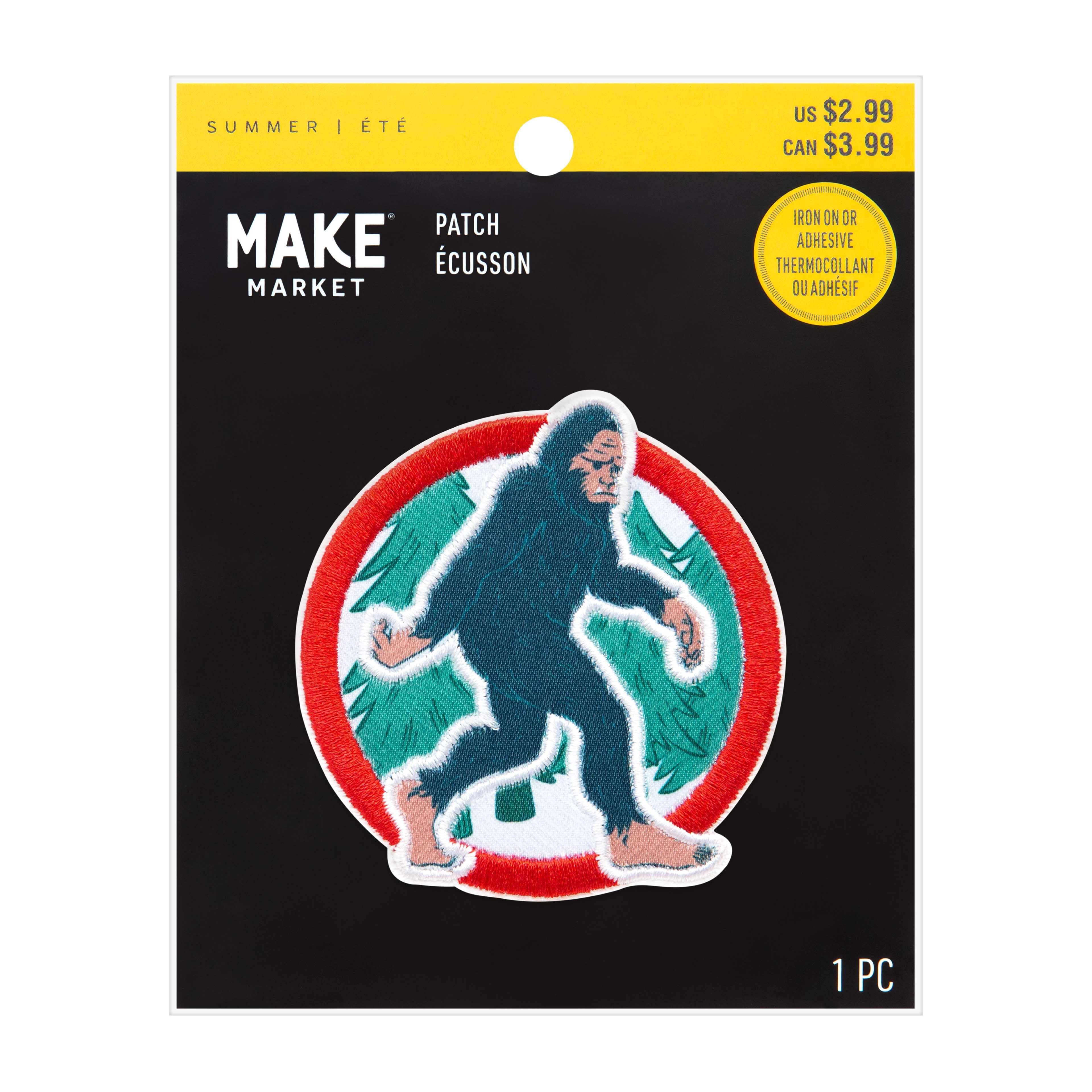 Summer Bigfoot Explorer Iron On &#x26; Adhesive Patch by Make Market&#xAE;