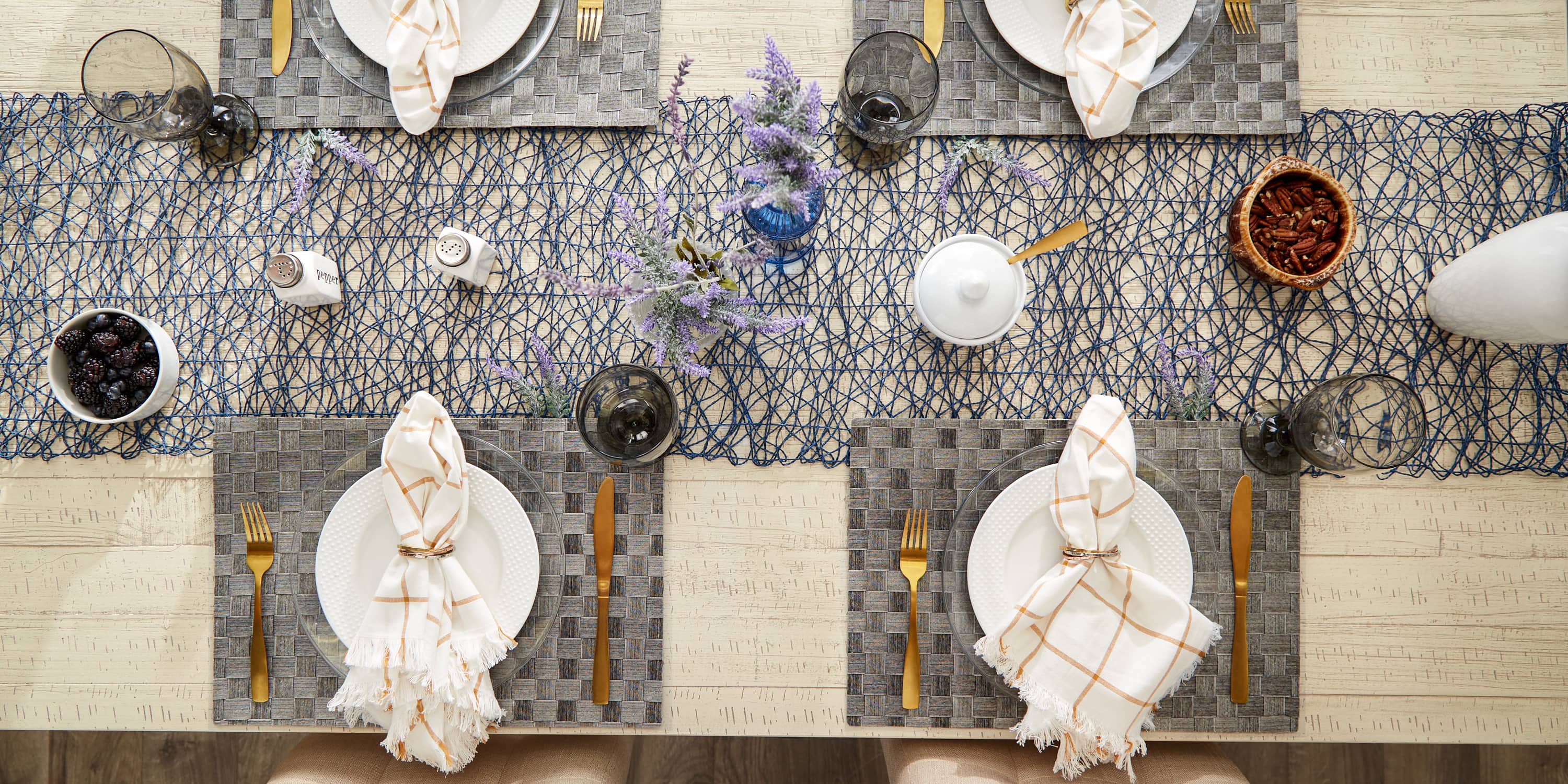 DII&#xAE; Reversible Basket Weave Woven Placemats, 4ct.