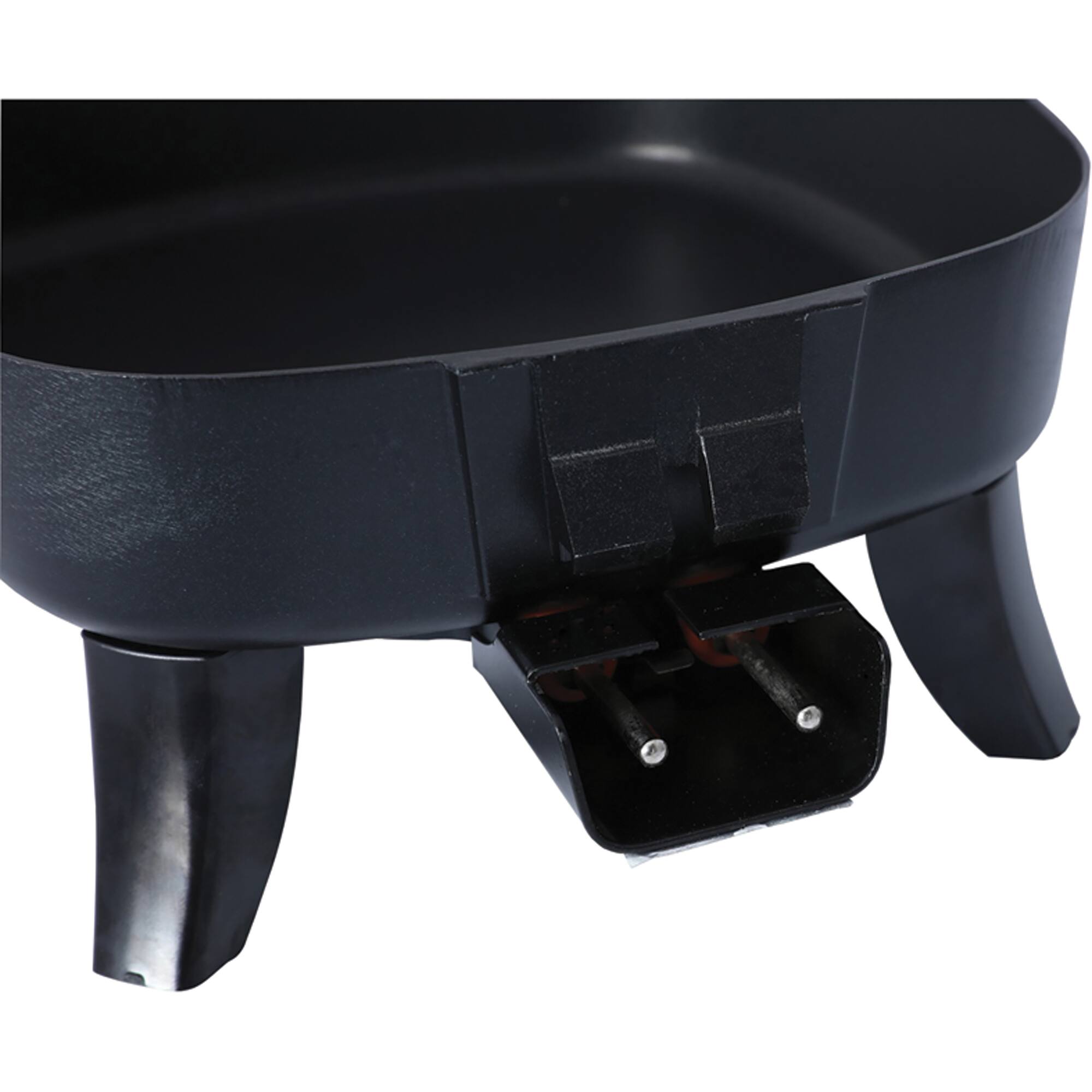 Brentwood 6" Black Nonstick Electric Skillet with Glass Lid