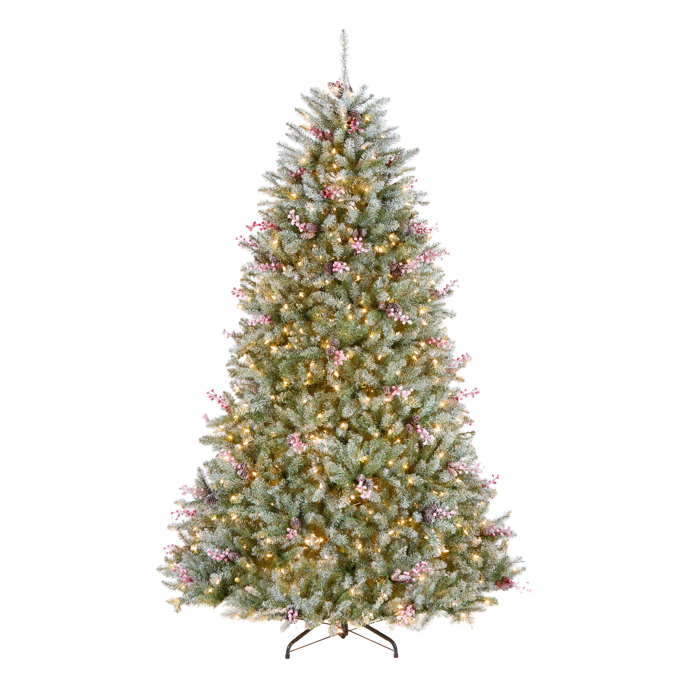 7.5ft. Pre-Lit Snowy Dunhill® Fir Artificial Christmas Tree, Clear Lights