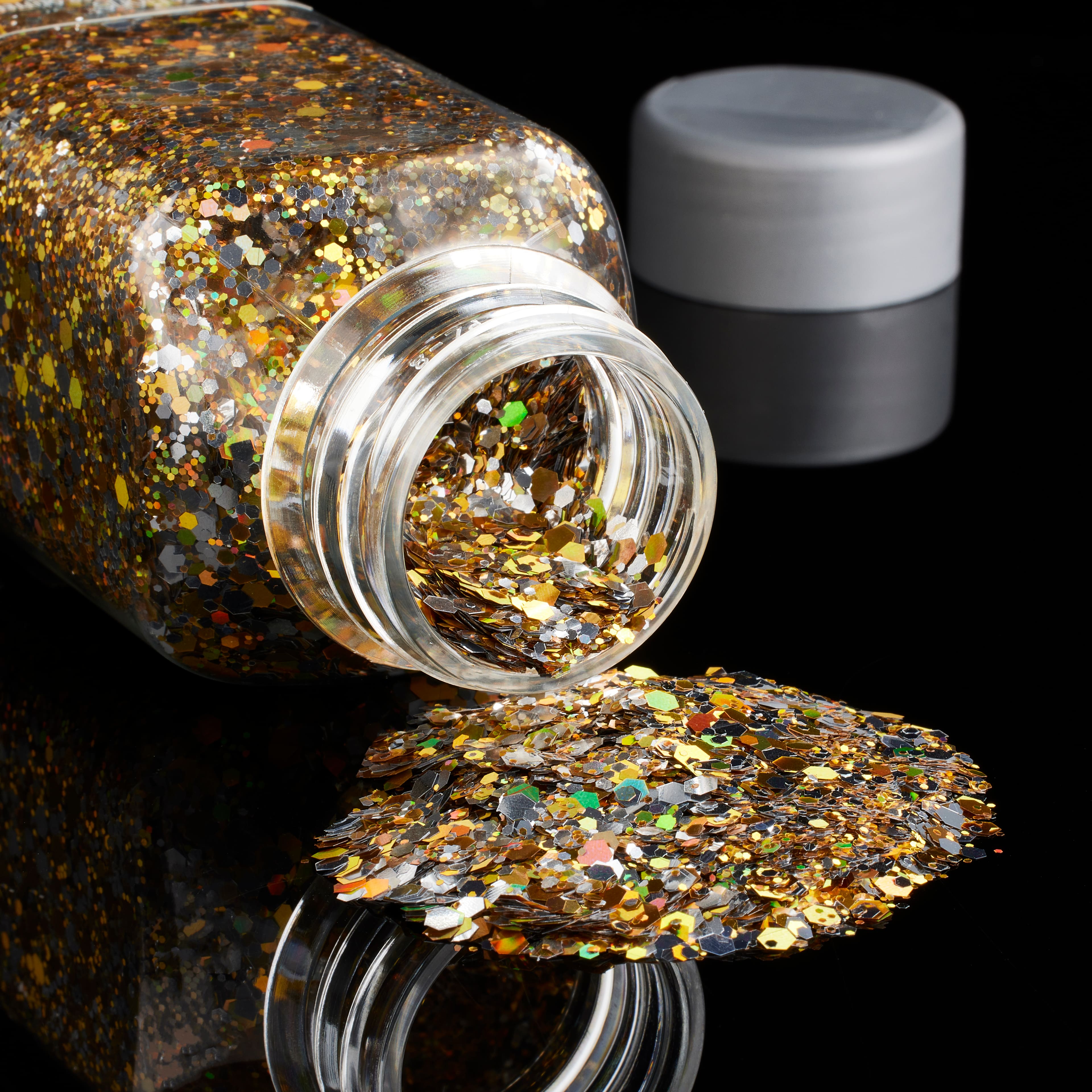 Holographic Gold & Silver Specialty Polyester Glitter by Recollections™
