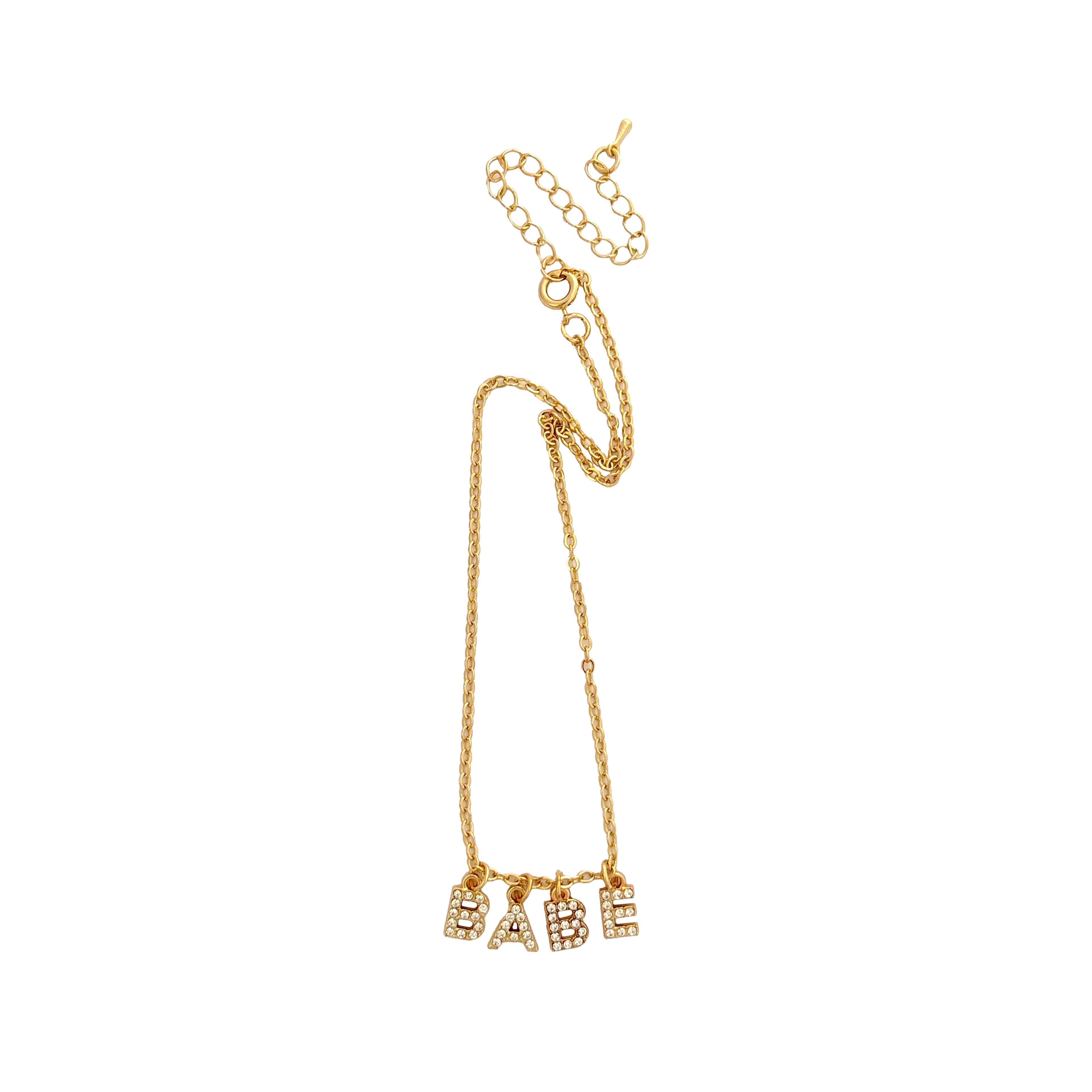 Blue Moon Studio&#x2122; White Stone Gold-Colored Alphabet Charm Set