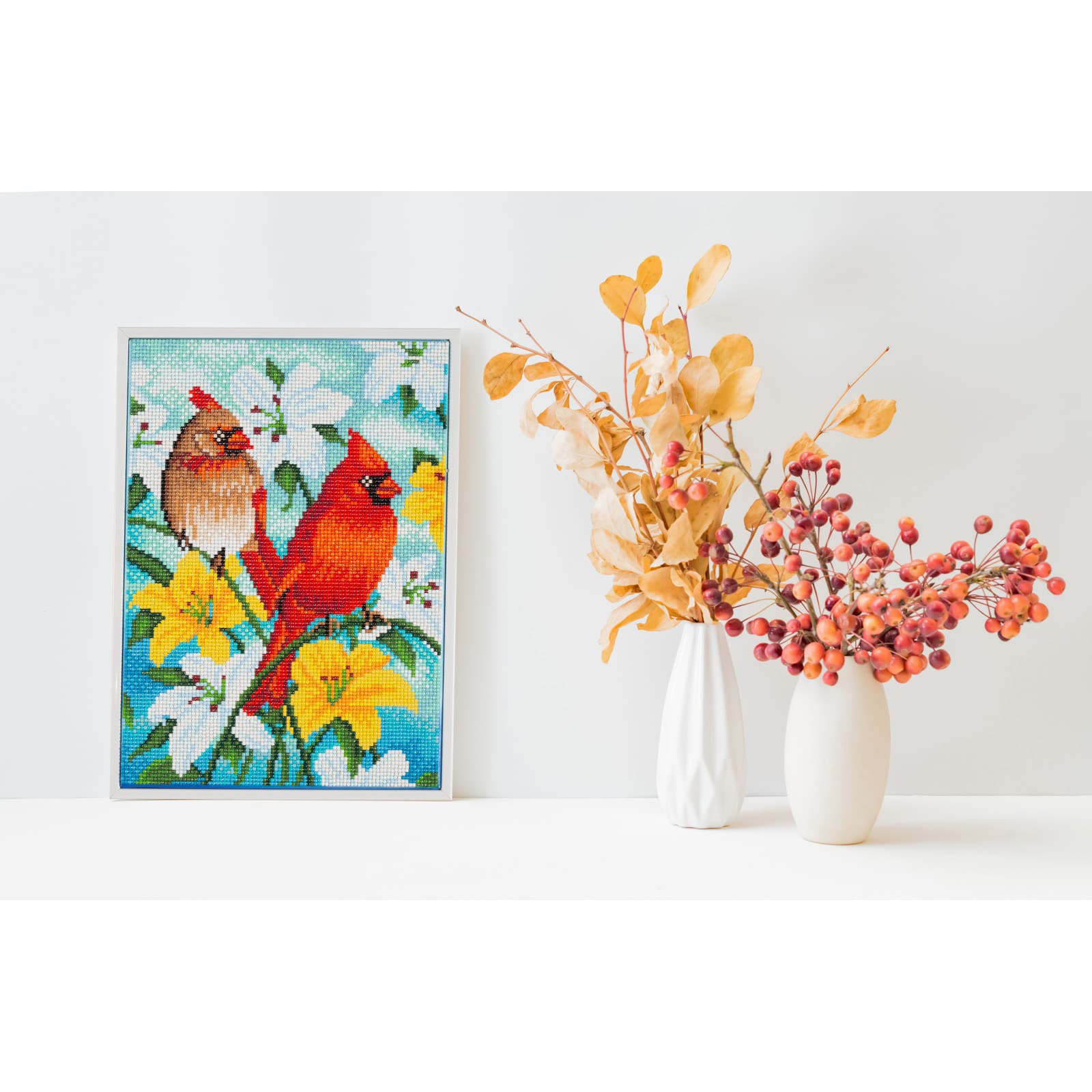 Diamond Dotz&#xAE; Cardinal Family Diamond Painting Kit