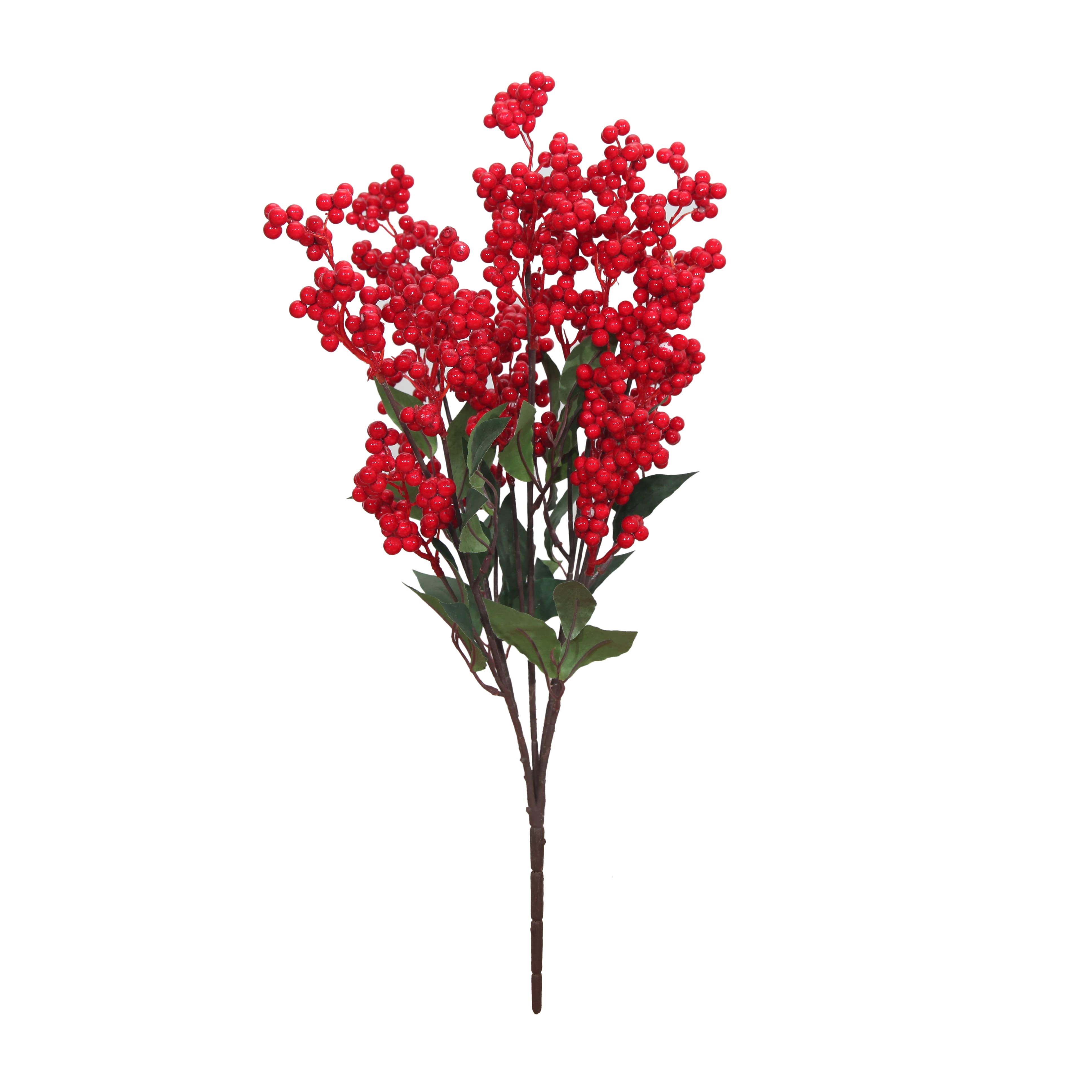 22.5&#x22; Red Berry Cluster Deluxe Bush by Ashland&#xAE;