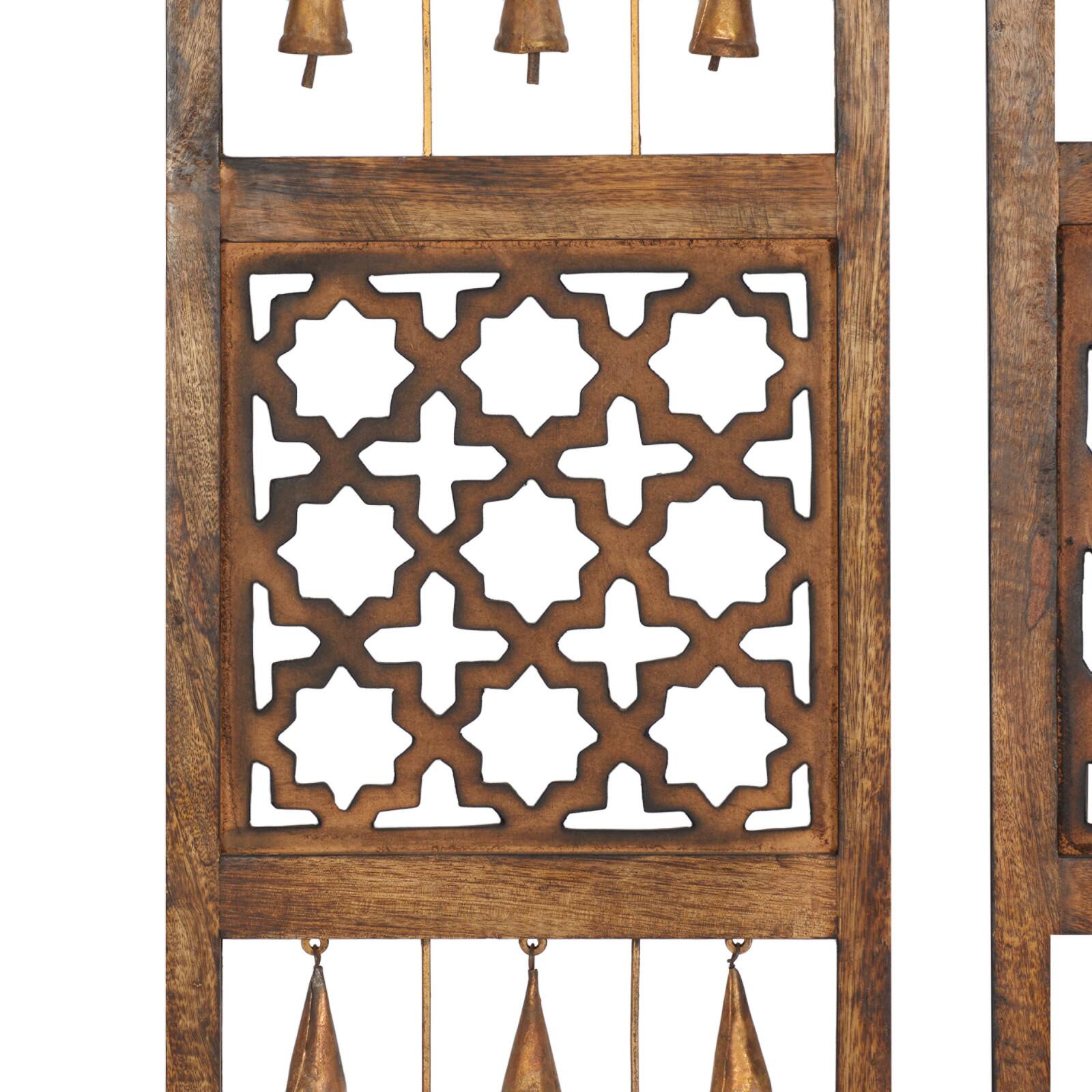 36&#x22; Brown Metal Farmhouse Wall Decor, 3ct.