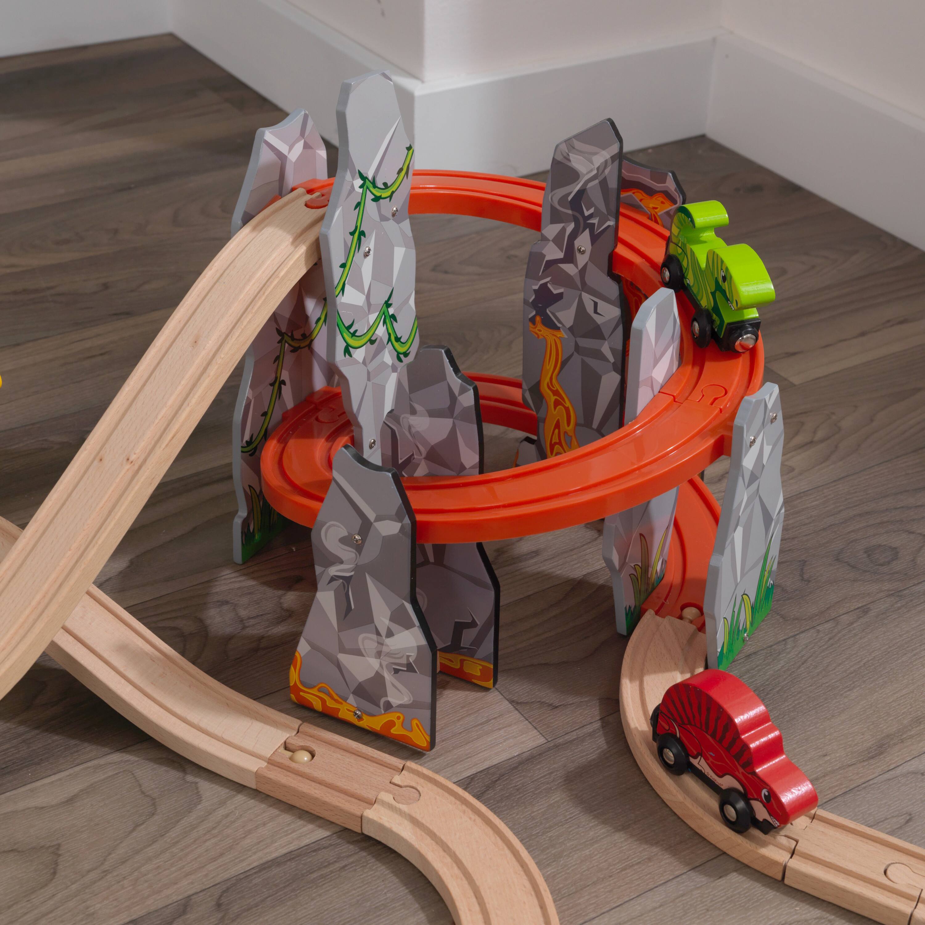 KidKraft Adventure Tracks&#x2122; Dino World Volcano Escape